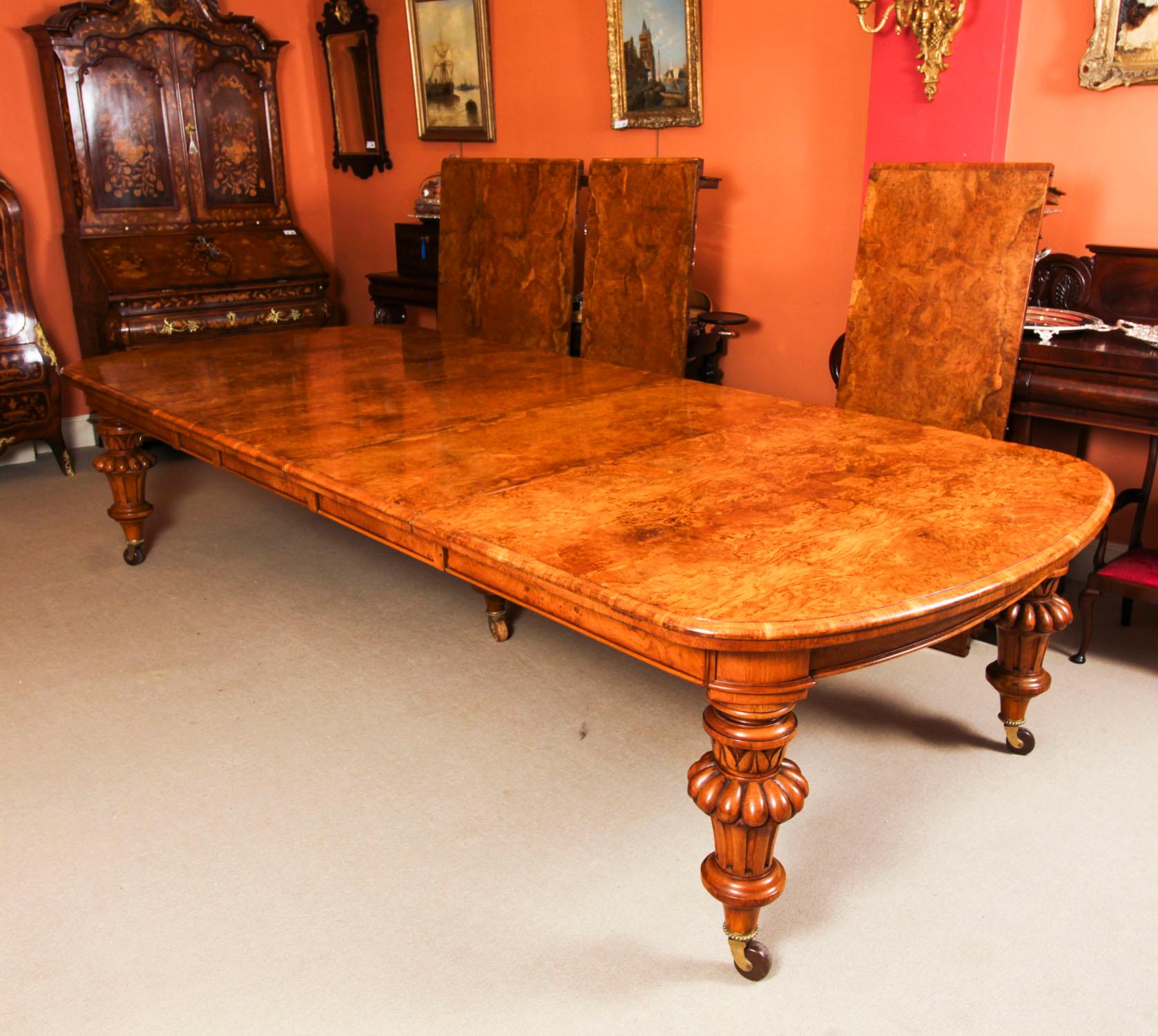 Antique 18ft Victorian Pollard Oak Extending Dining Table 19th Century 6