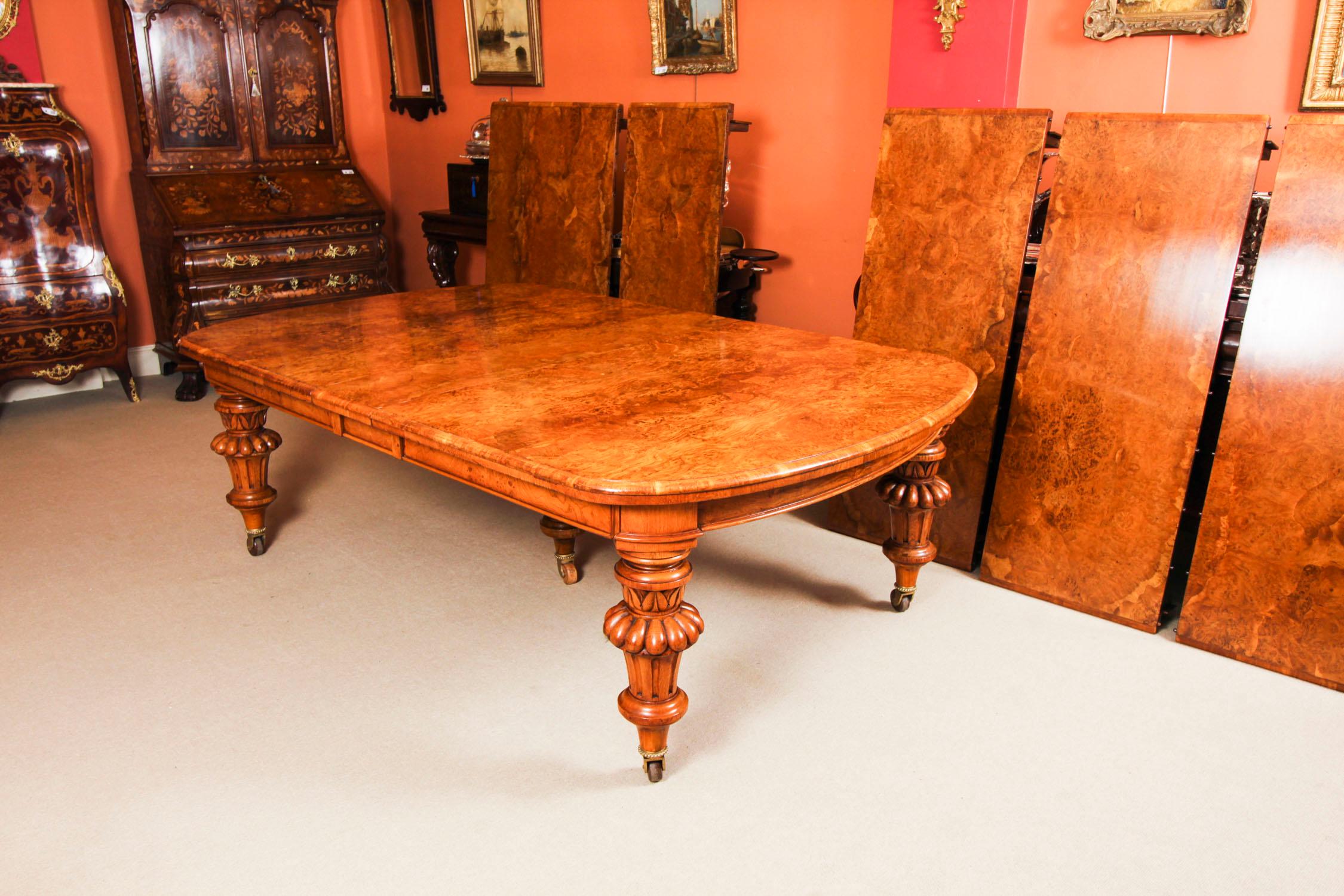Antique 18ft Victorian Pollard Oak Extending Dining Table 19th Century 9