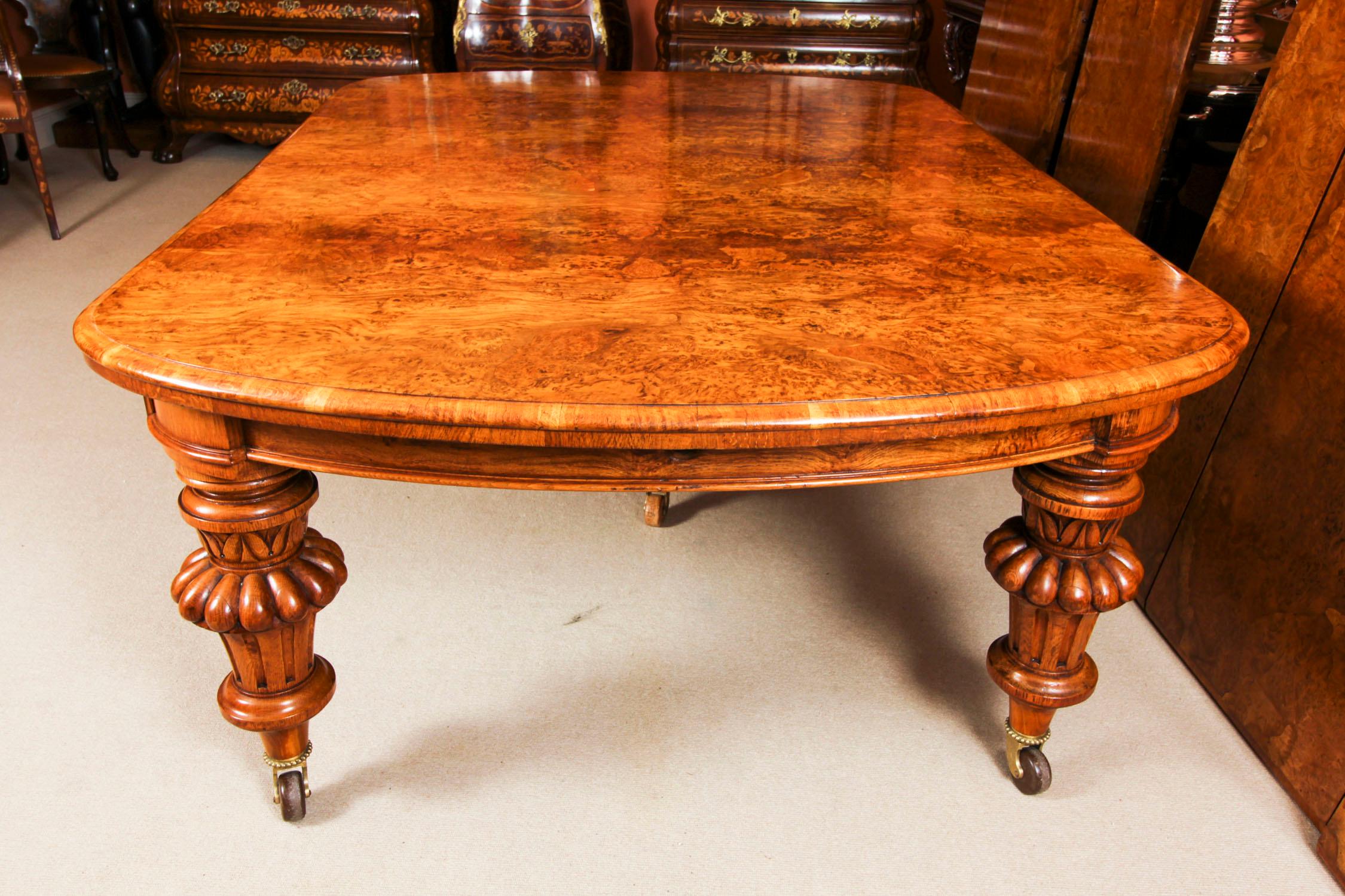 Antique 18ft Victorian Pollard Oak Extending Dining Table 19th Century 14
