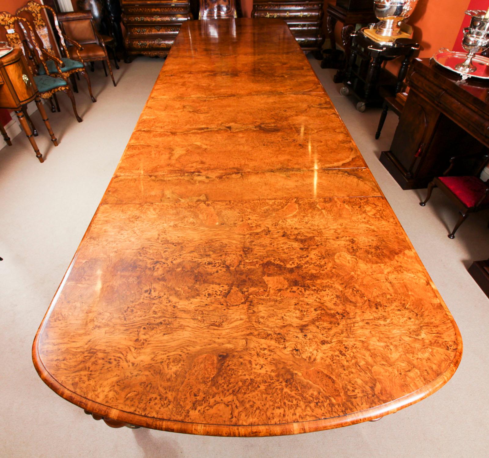 Antique 18ft Victorian Pollard Oak Extending Dining Table 19th Century In Good Condition In London, GB