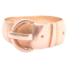 Antique 18K Buckle Ring hallmarked for 1910