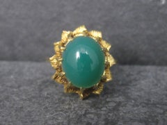 Antique 18k Chrysoprase Ring