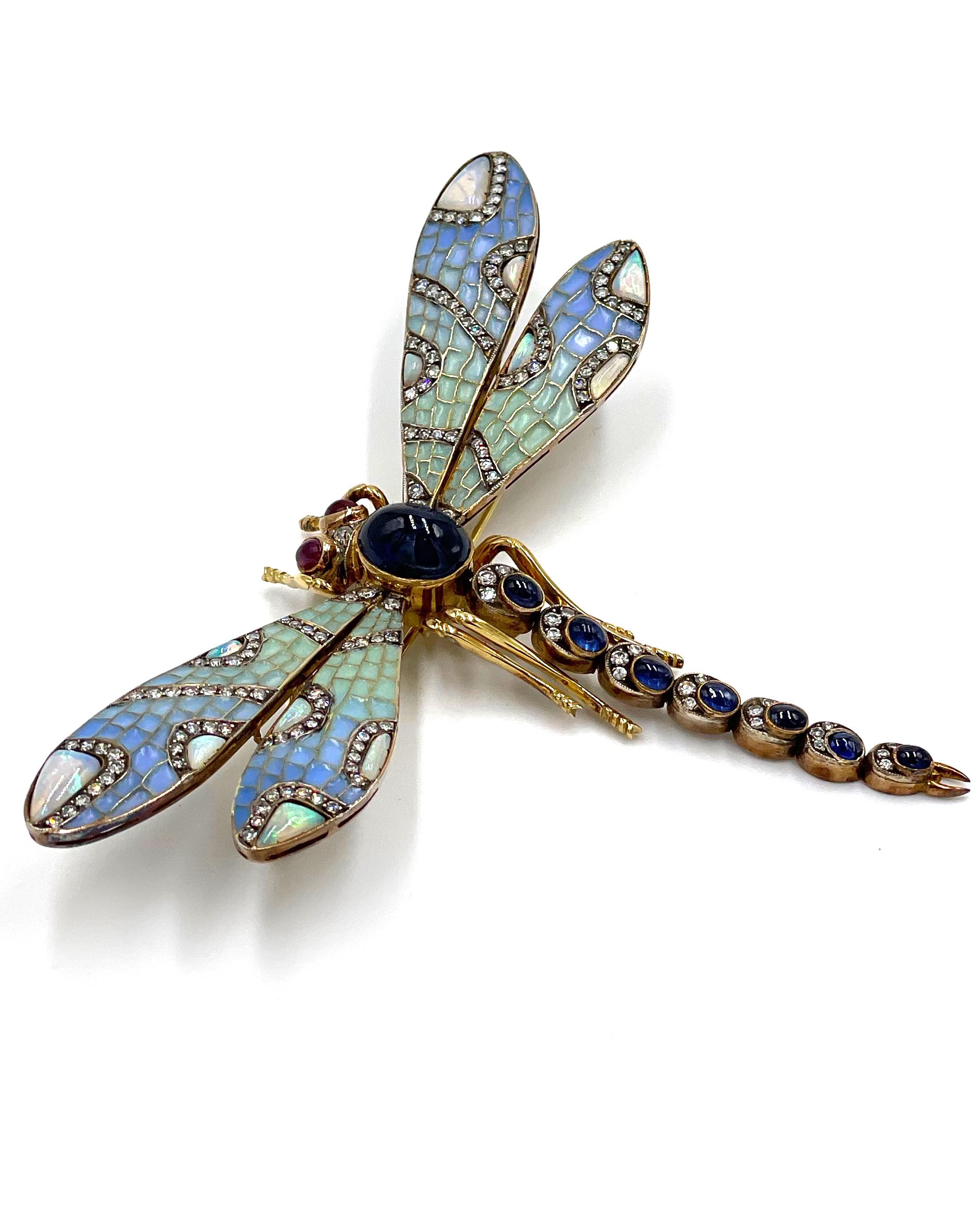 dragonfly brooch vintage