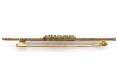 Antique 18k gold brooch with old-cut diamonds, 1930s/1940s