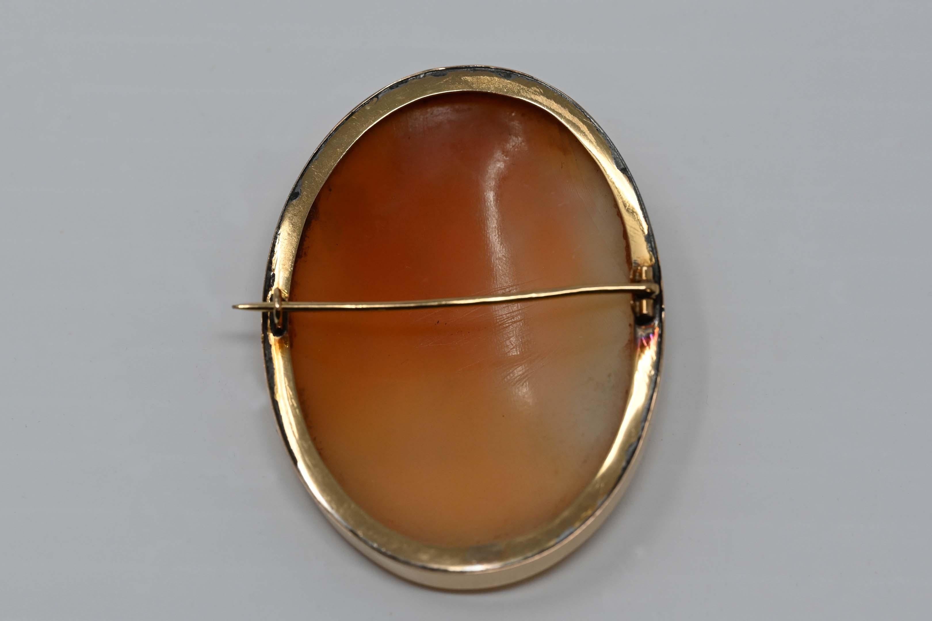 three graces cameo brooch