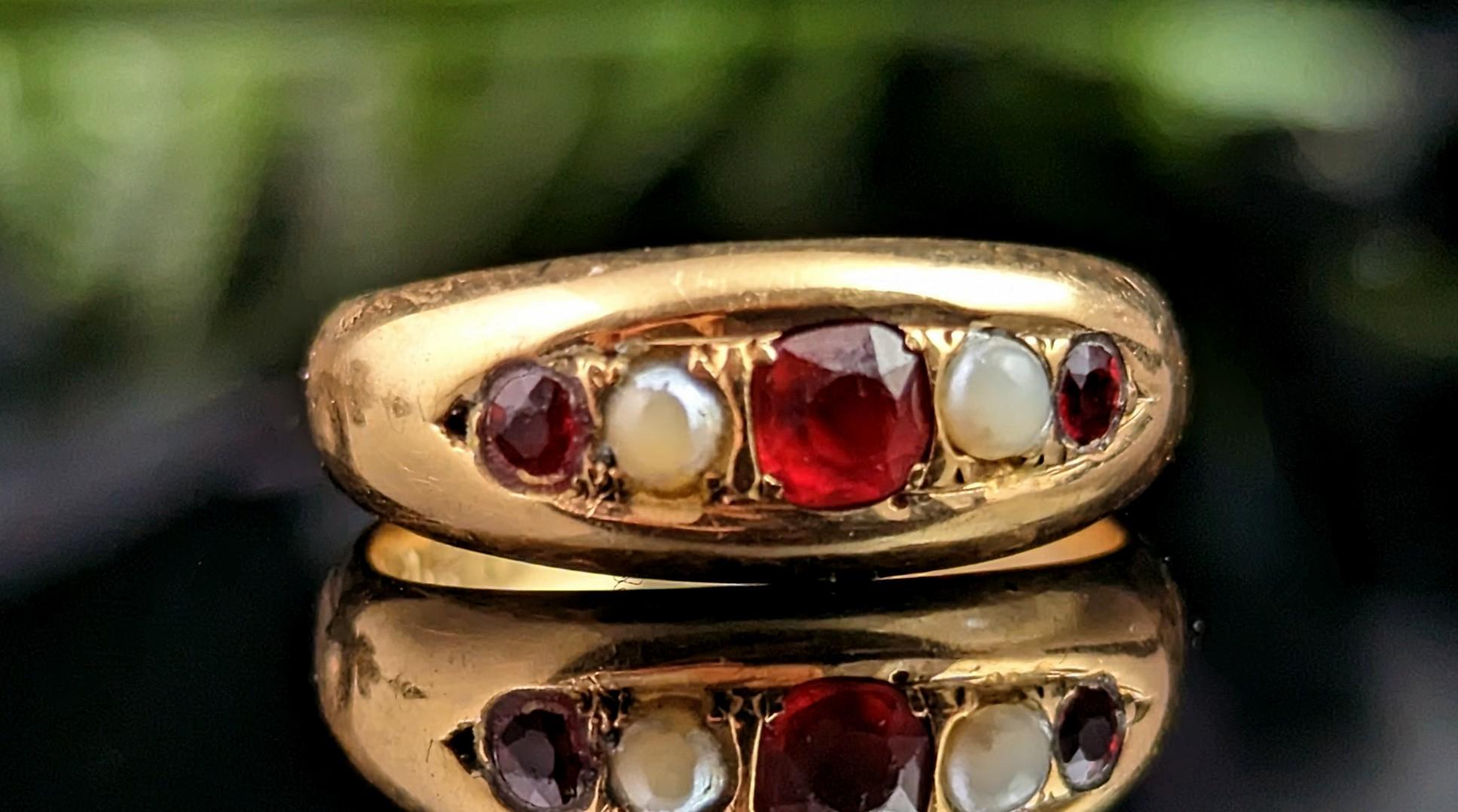 You can't help but admire the lived in charm of this beautiful antique, mid Victorian era, Gypsy set ring in 18kt yellow gold.

One of our favourite styles here at StolenAttic and a firm customer favourite.

This beautiful ring is a five stone,