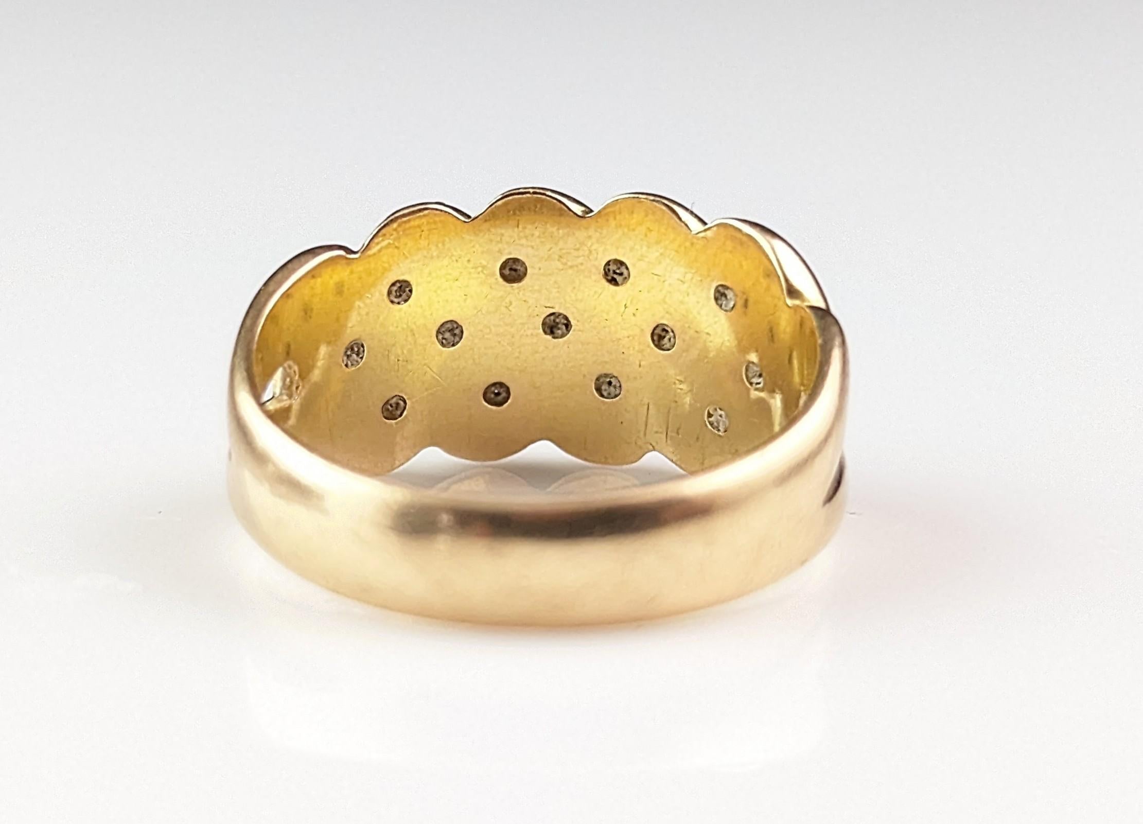Antiker Keeper-Ring aus 18 Karat Gold, Knot-Ring, Edwardian  im Angebot 10