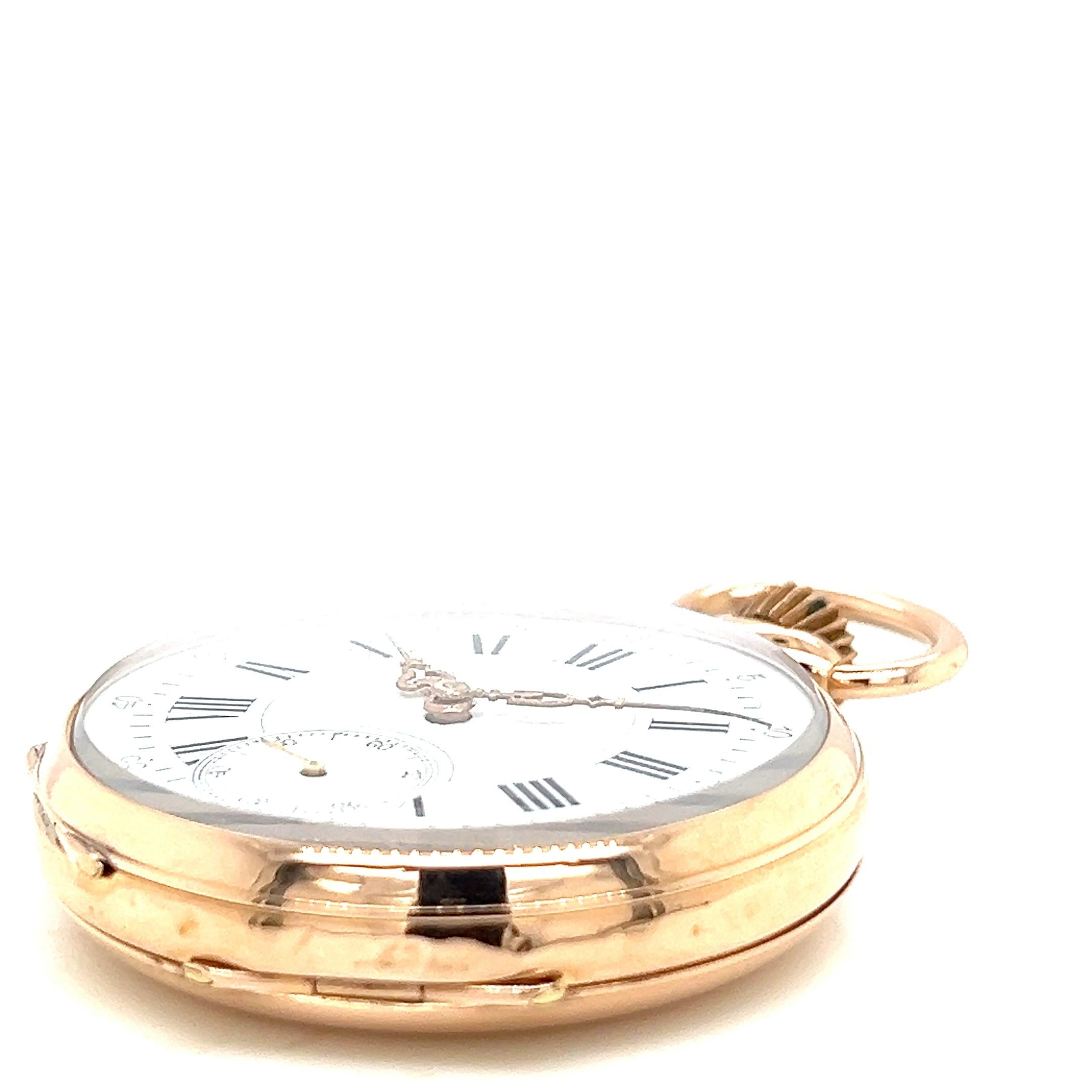 Antique Lépine Pocket Watch in 18 Carat Gold - Enamel Dial and Roman Numerals

Material: Yellow gold case, 18 carats, of a remarkable finesse and brightness.
Dial: Delicate white enamel adorned with roman numerals for the hours and arabic indexes