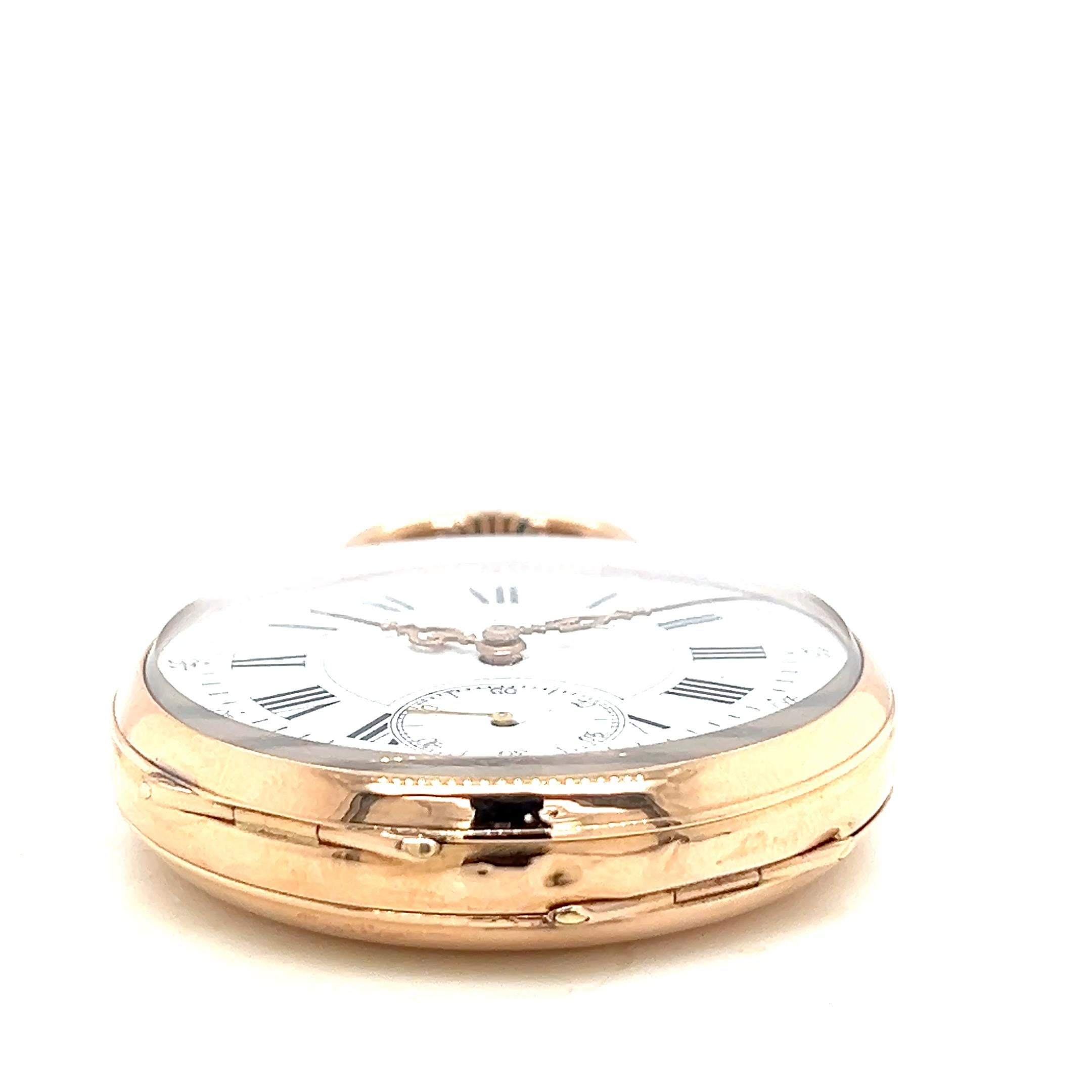 Men's Antique 18K Gold Lépine Pocket Watch For Sale