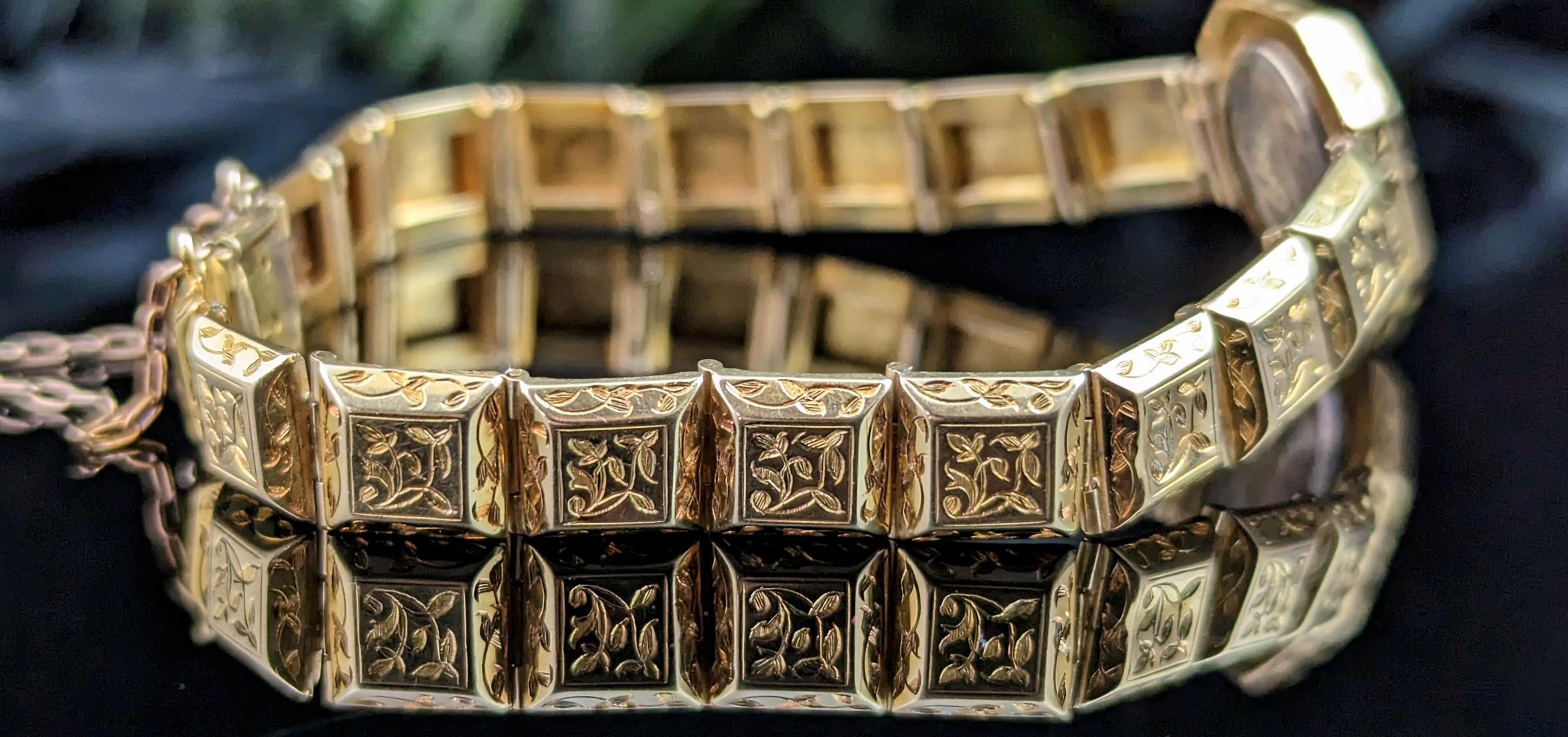 Bracelet de deuil victorien ancien en or 18 carats, émail bleu Bon état - En vente à NEWARK, GB