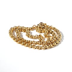 Antique 18K Gold Necklace by Swedish Carl Wilhelm Troselius Made 1838