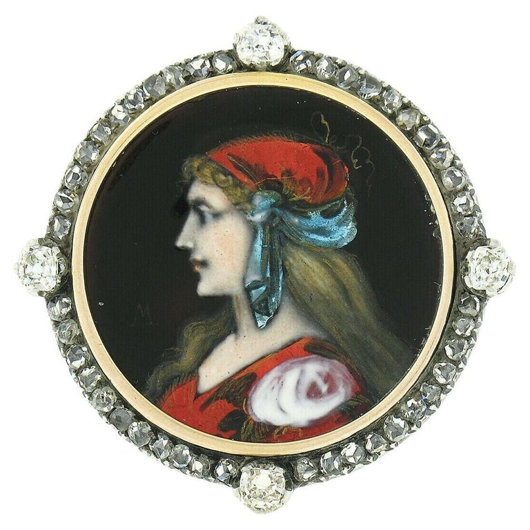 Magnifique épingle, broche ancienne ange musicien - Montres & Bijoux