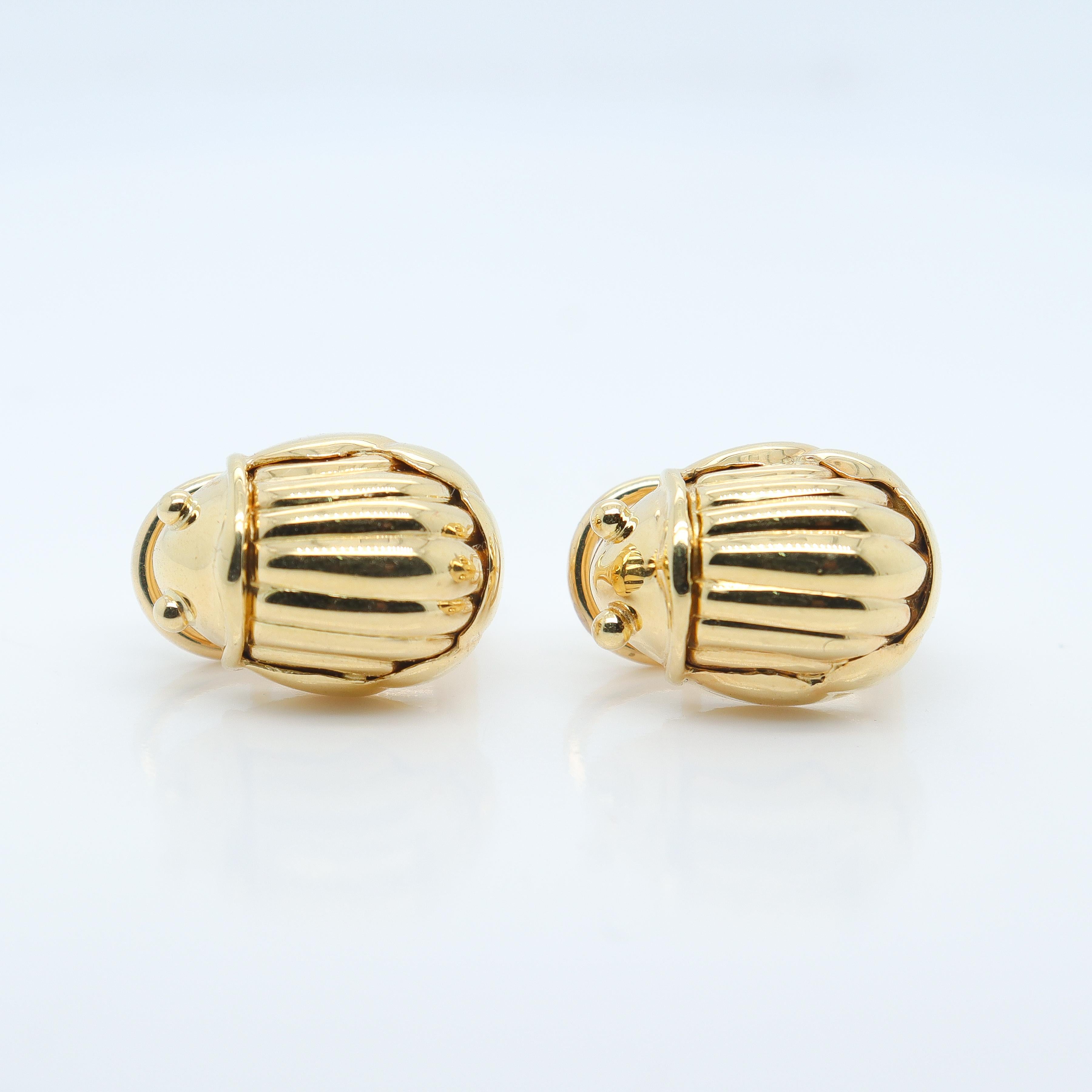 tiffany scarab earrings