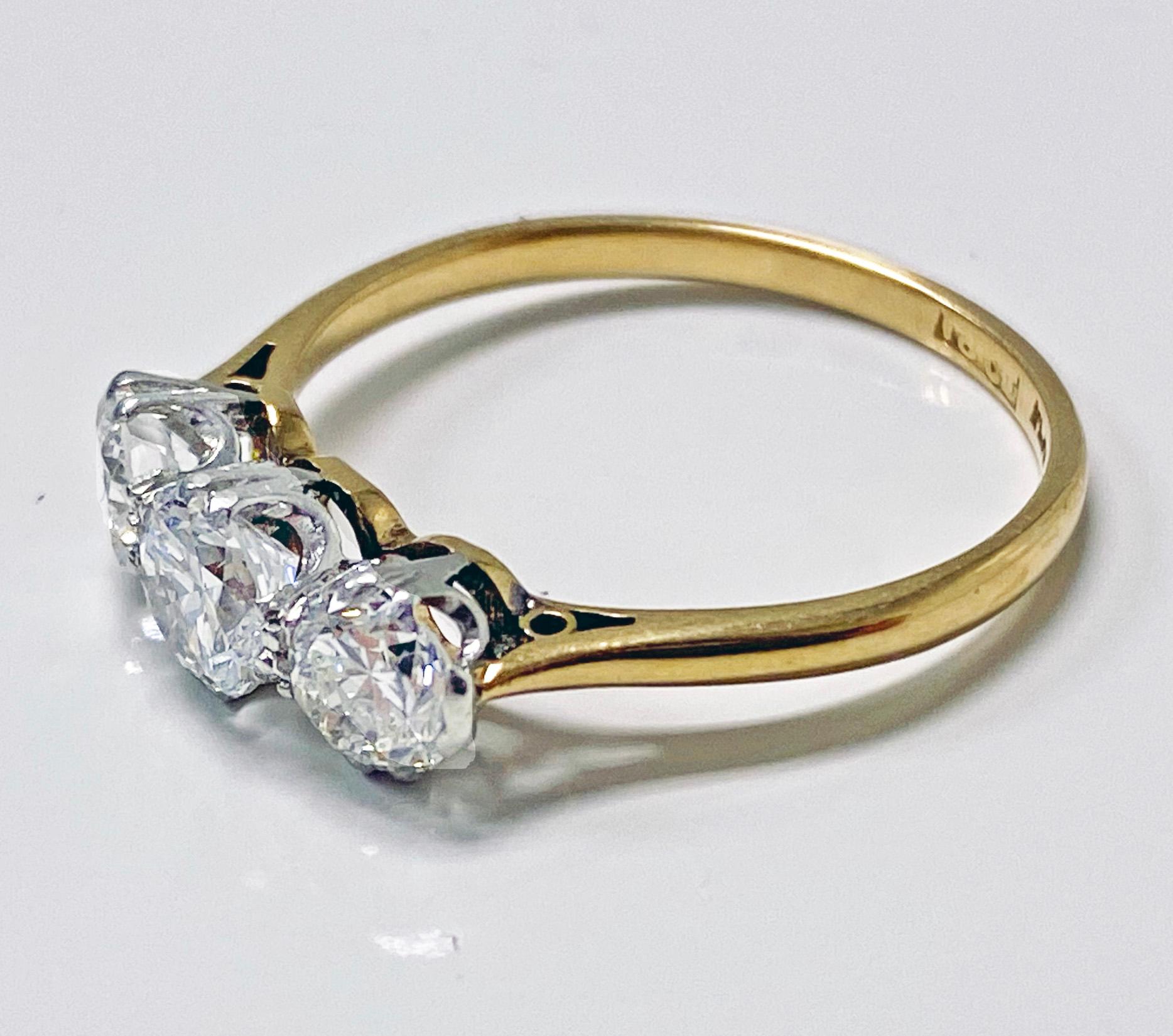 1920s platinum diamond ring