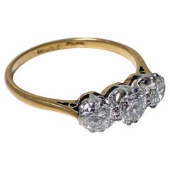 Antique 18K Platinum Diamond Ring, C.1920