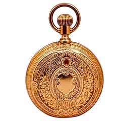 Antique 18K Swiss Minute Repeater Hunter Case Pocket Watch by William Schochlin
