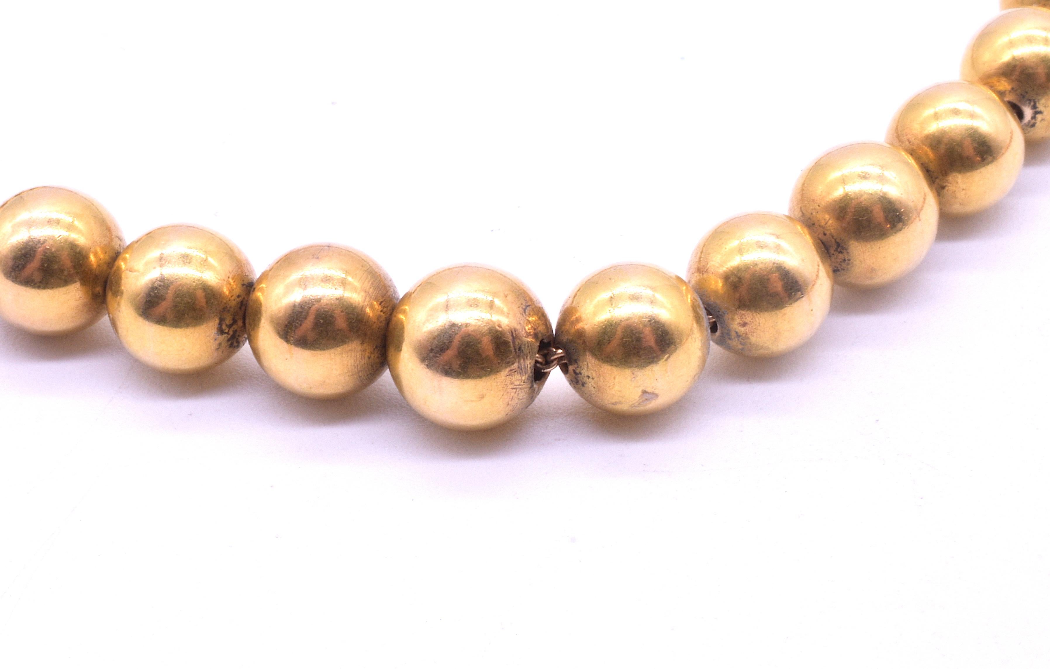 Antikes viktorianisches Perlenkragen aus 18 Karat, um 1860 (Viktorianisch) im Angebot