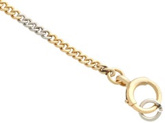 Antique 18k Yellow Gold and Platinum Ladies Fob Watch Chain Circa 1910