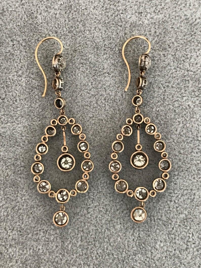 chandelier earrings silver