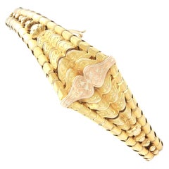 Pulsera antigua de oro amarillo de 18 quilates de Hunt & Rosell