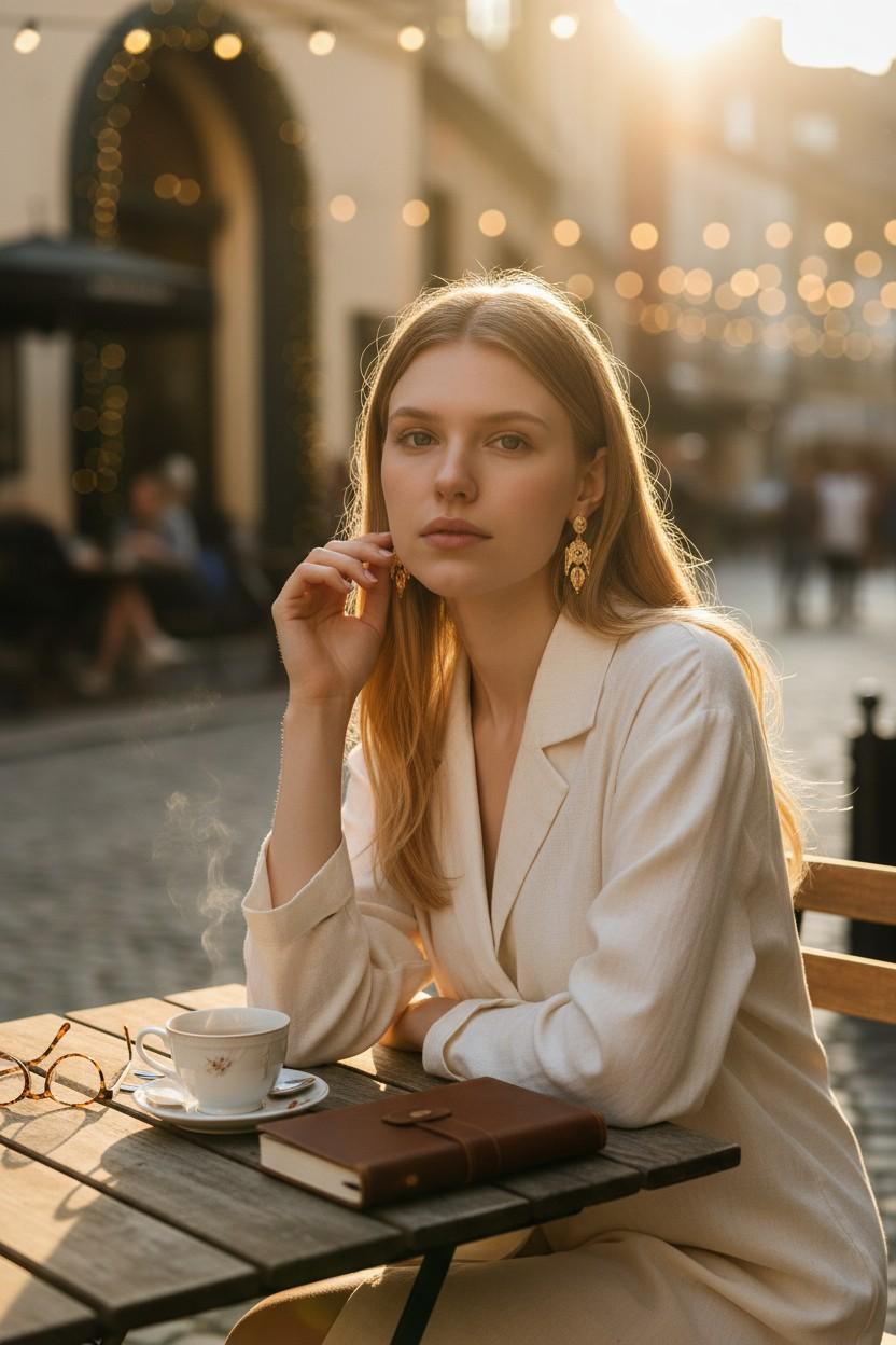 Taille simple Antiquities Boucles d'oreilles pendantes gothiques en or jaune 18K avec diamants Mélange frappant de l'ancien monde en vente