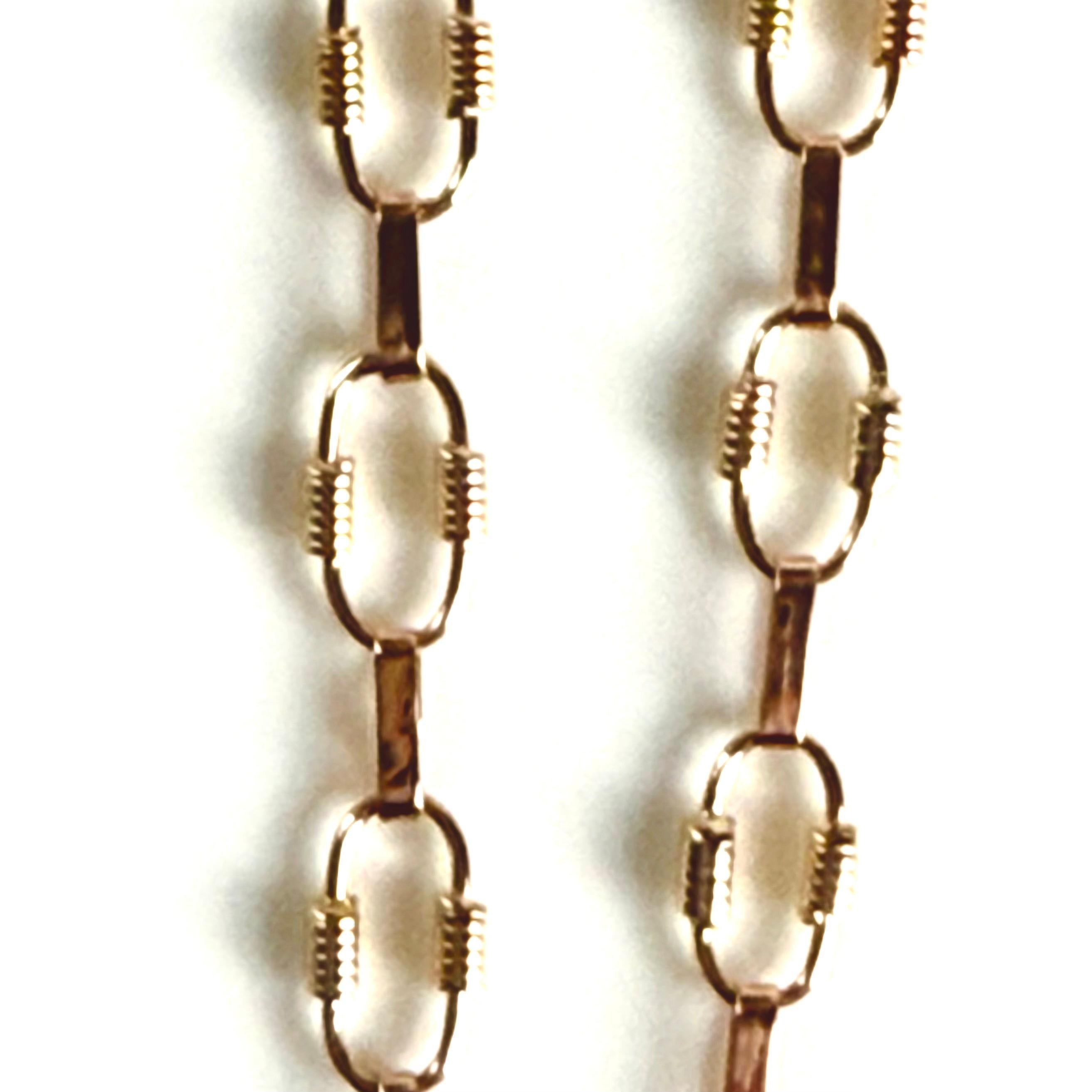Antique 18K Yellow Gold Eslabon Bracelet For Sale 8