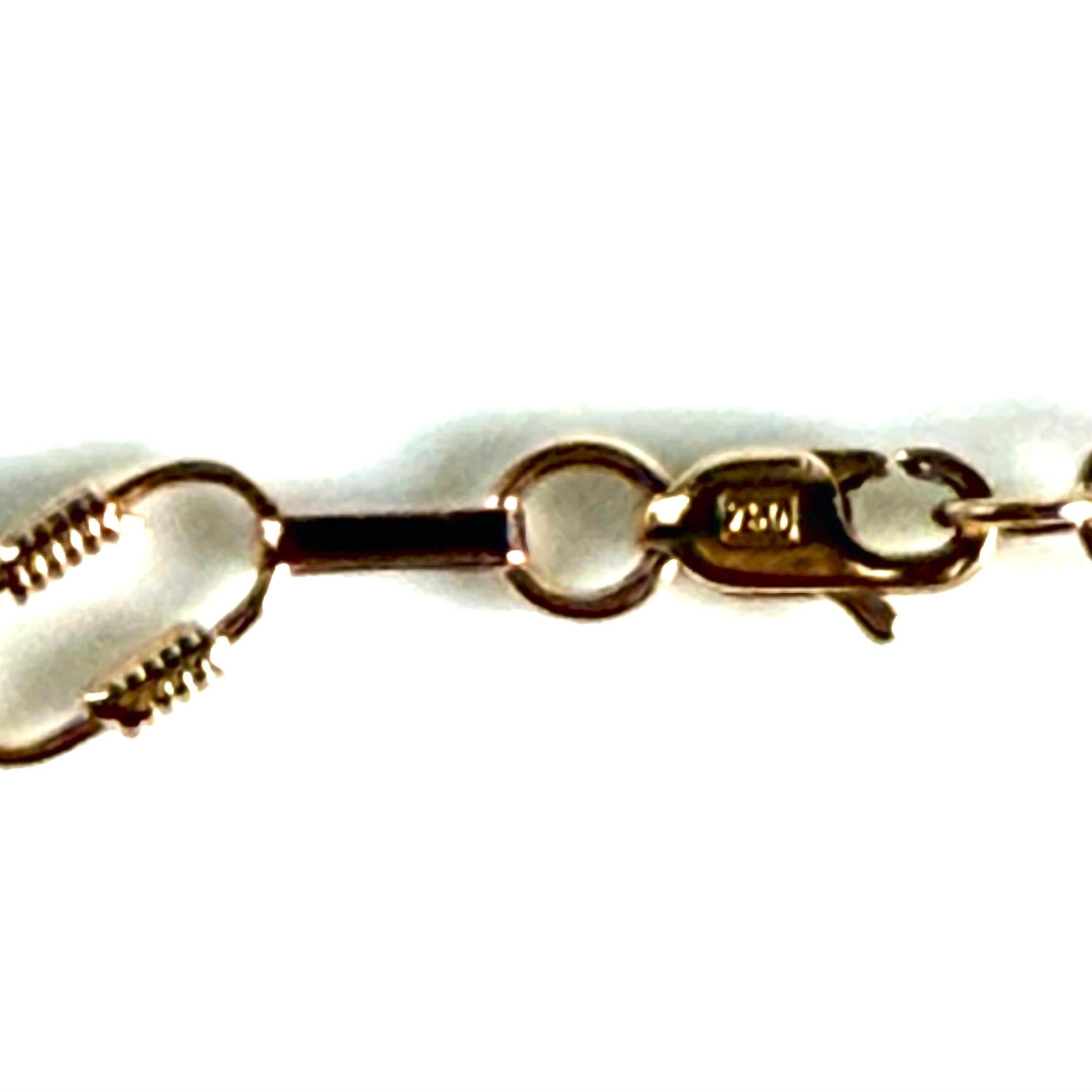Antique 18K Yellow Gold Eslabon Bracelet For Sale 6