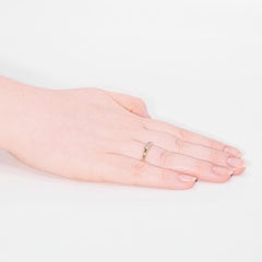 Antique 18K Yellow Gold & Platinum 5 Stone Old Cut Diamond Ring