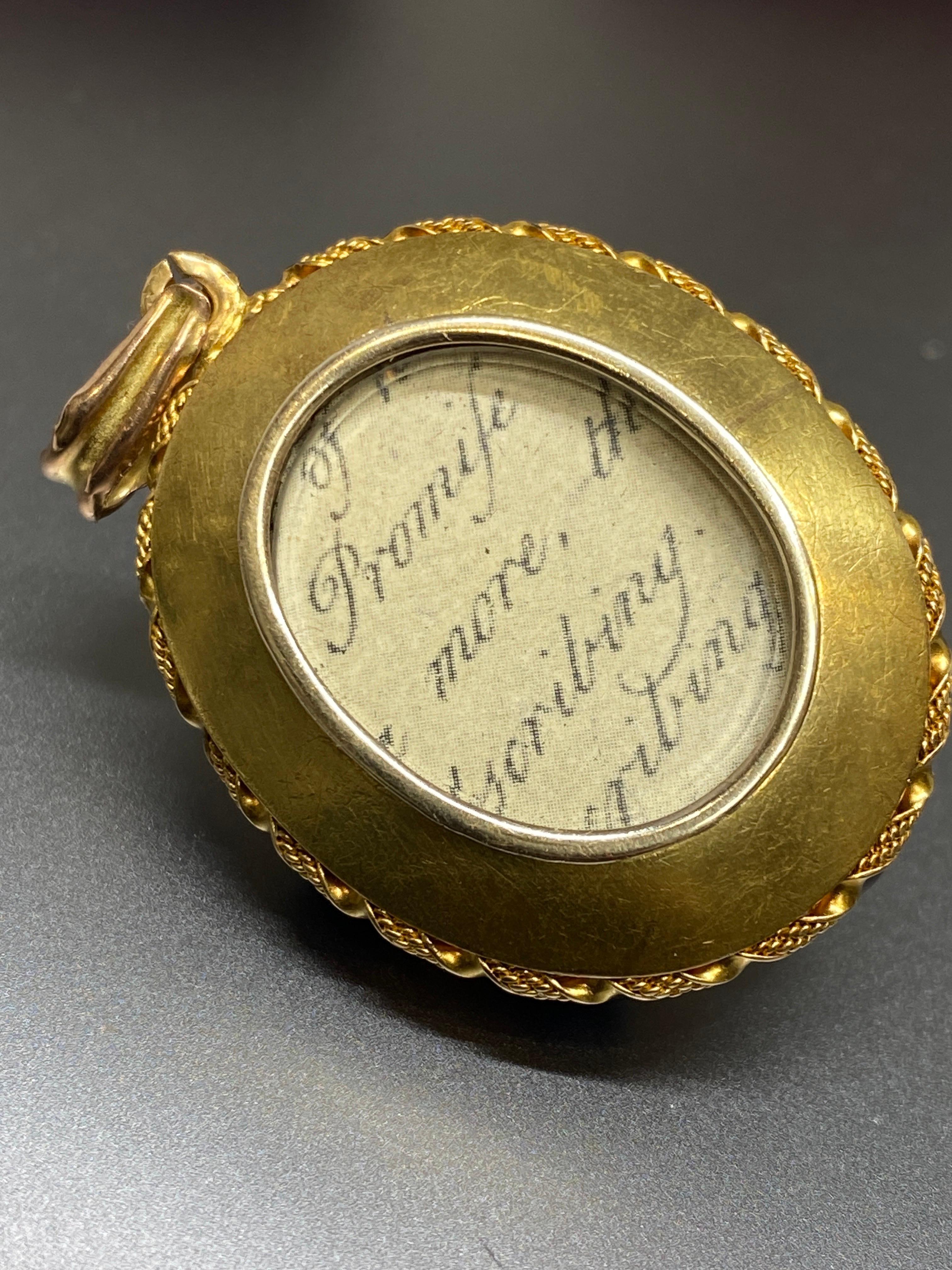 Antique 18k Yellow Gold Victorian Garnet & Starburst Diamond Locket Pendant  In Good Condition For Sale In Bernardsville, NJ