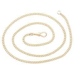 Antique 18k Yellow Gold Watch Chain Circa 1900