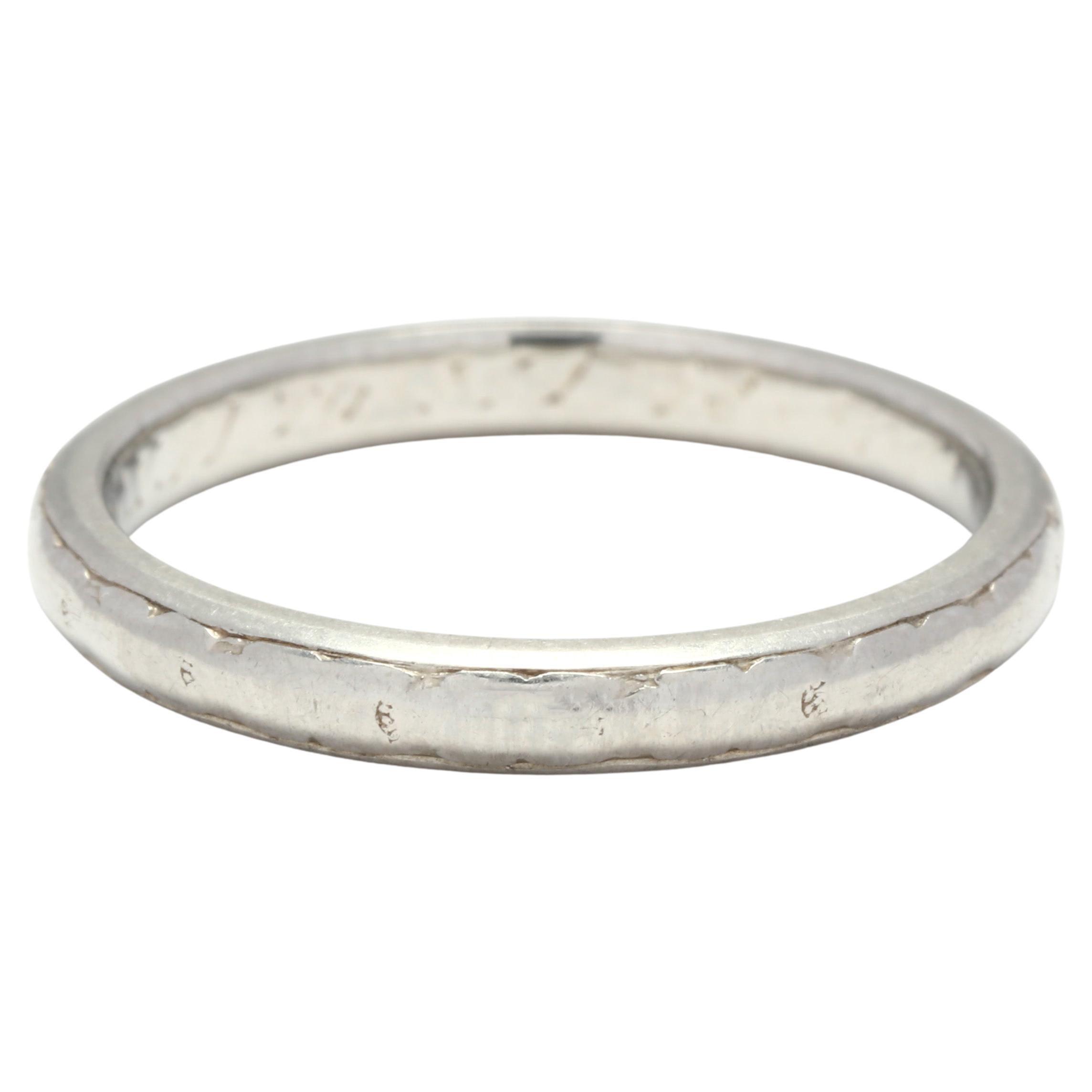 White Gold Orange Blossom Wedding Band For Sale at 1stDibs vintage