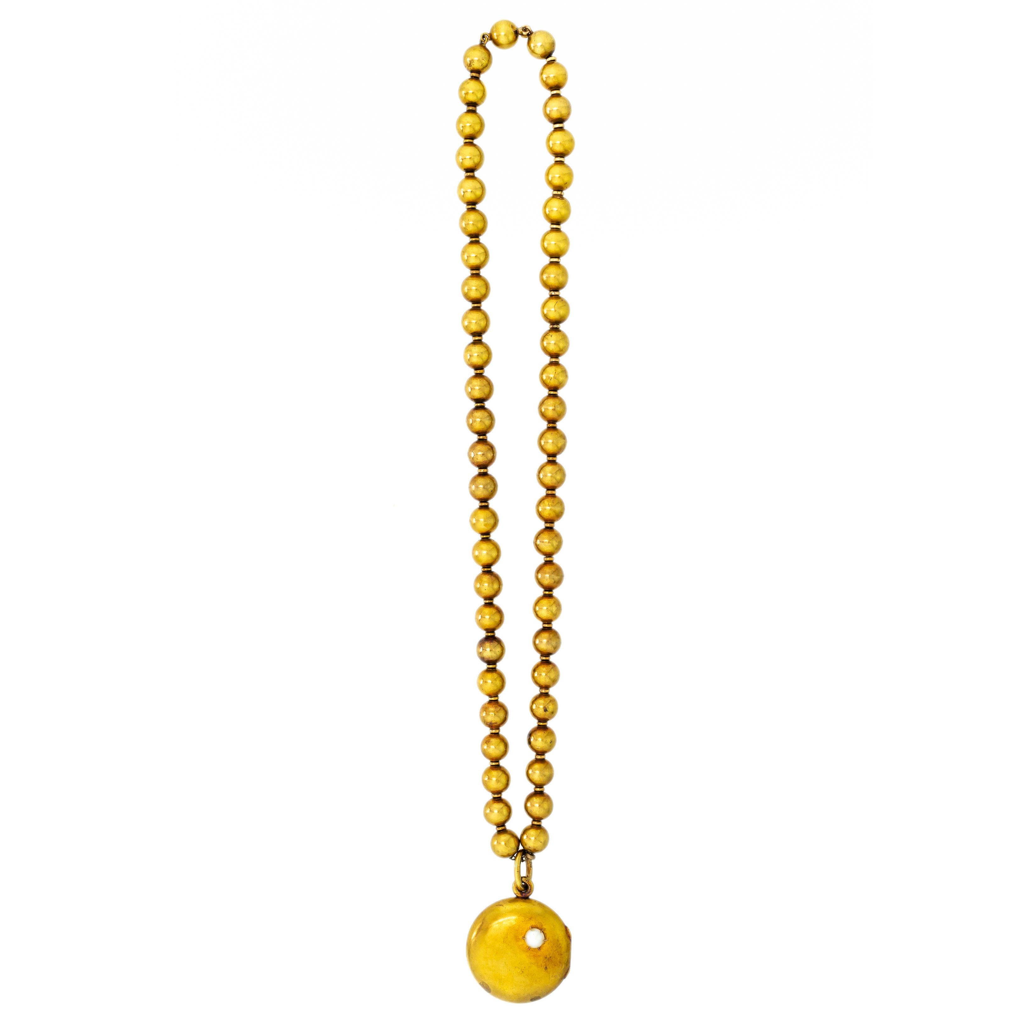 collier boule or 18 carats