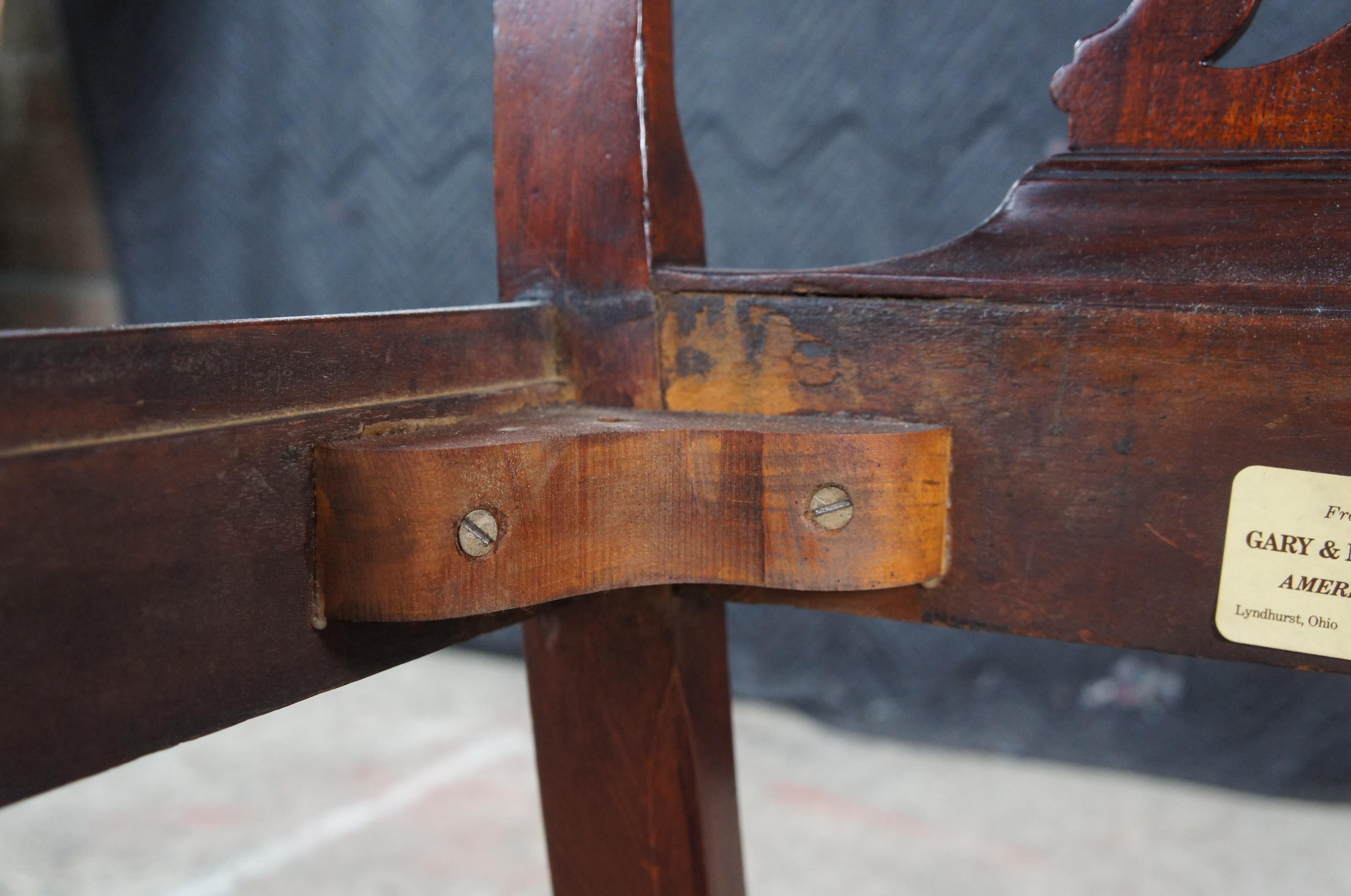 Antique 18th C. American Chippendale Pennsylvania Mahogany Dining Side Chair For Sale 7