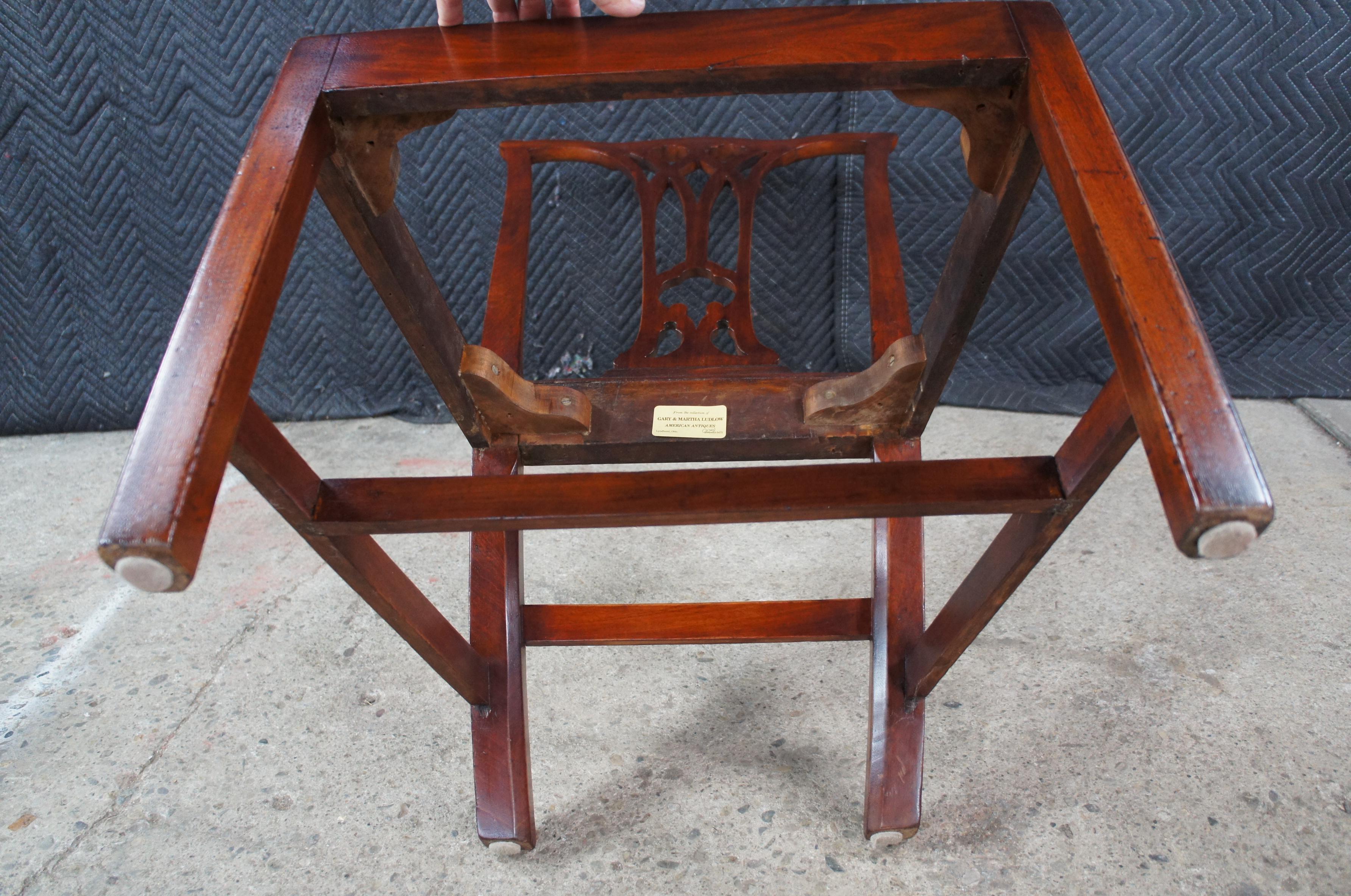Antique 18th C. American Chippendale Pennsylvania Mahogany Dining Side Chair For Sale 8