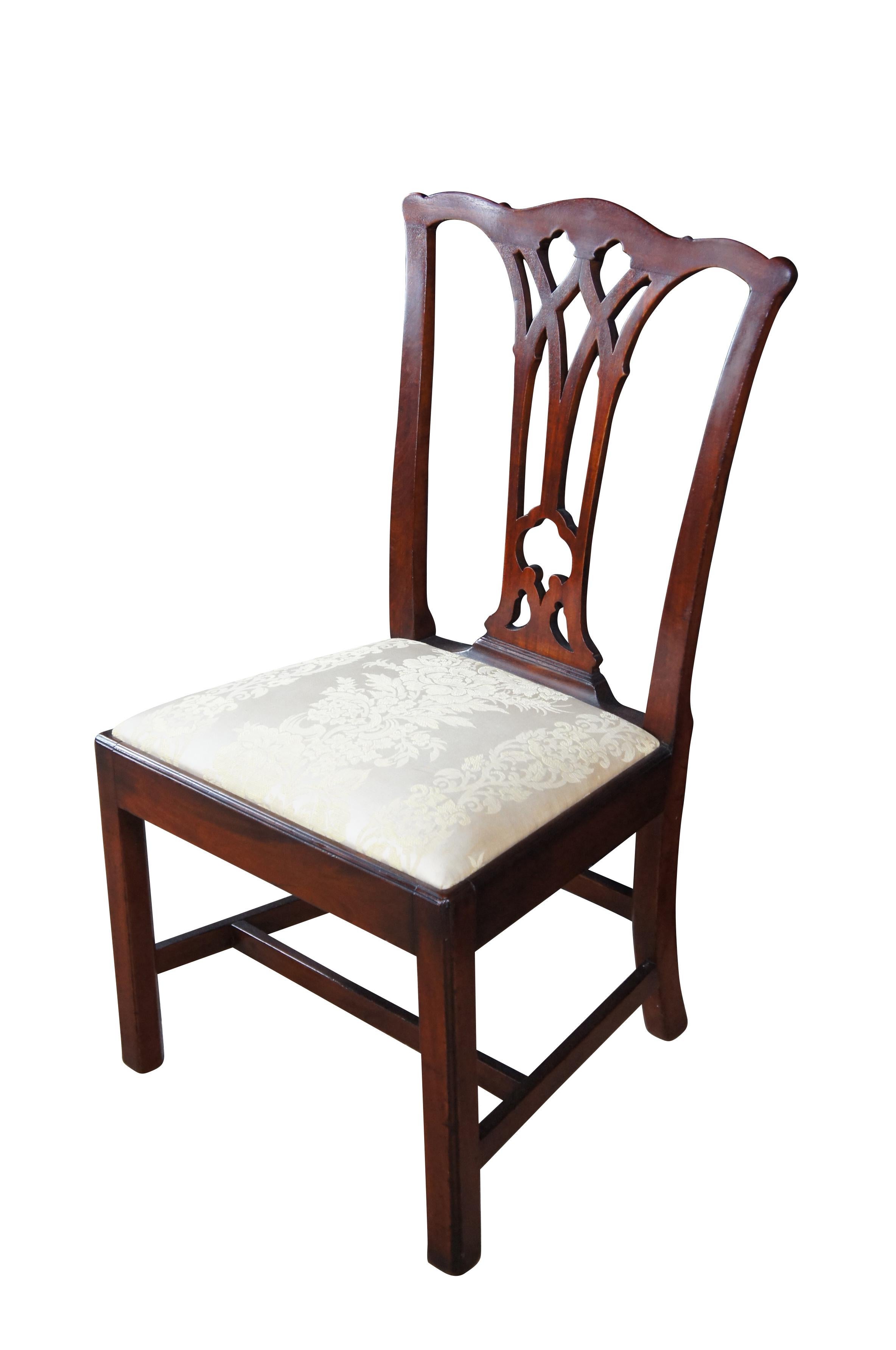Antique 18th C. American Chippendale Pennsylvania Mahogany Dining Side Chair In Good Condition For Sale In Dayton, OH
