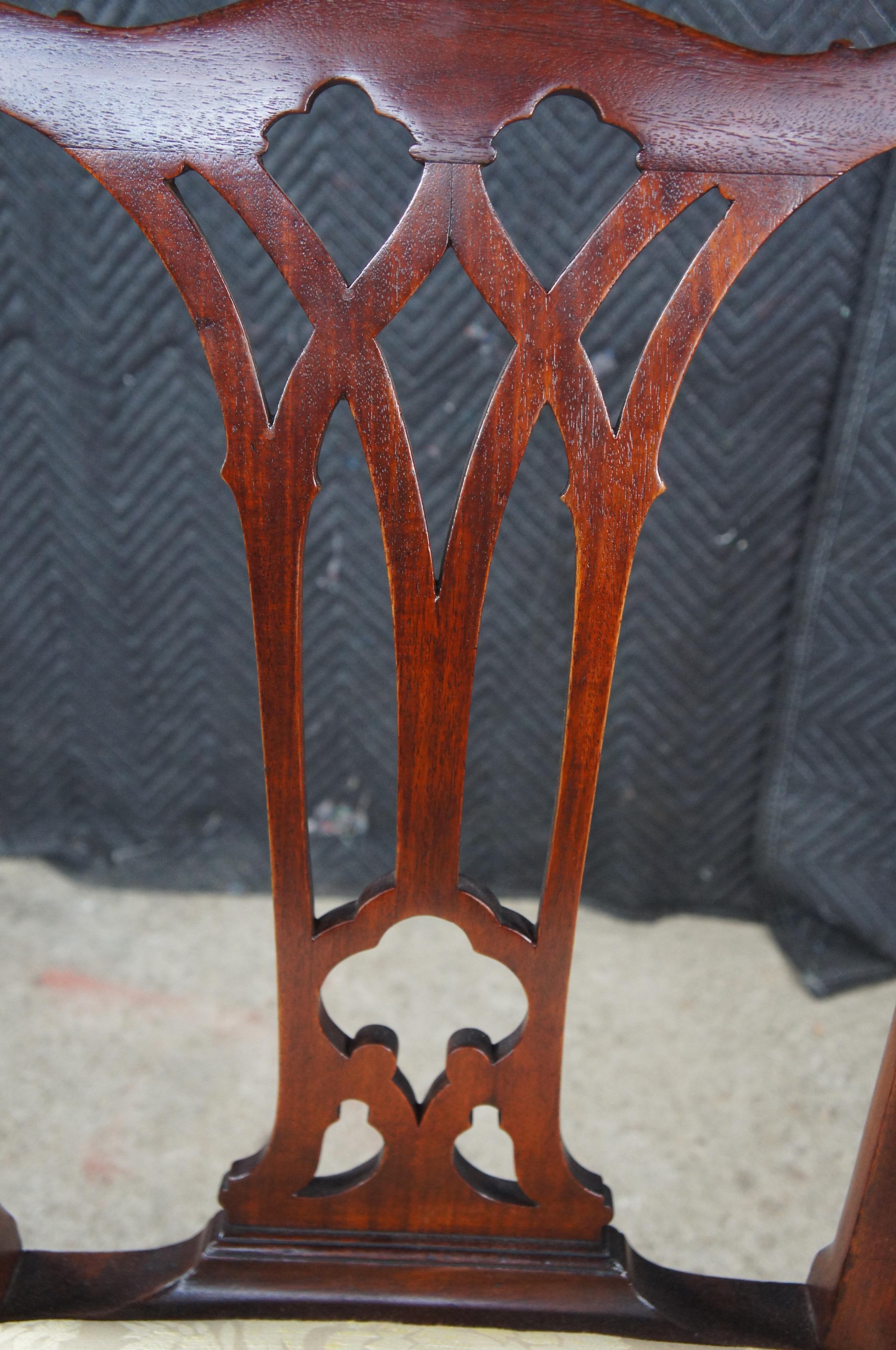 Antique 18th C. American Chippendale Pennsylvania Mahogany Dining Side Chair For Sale 4