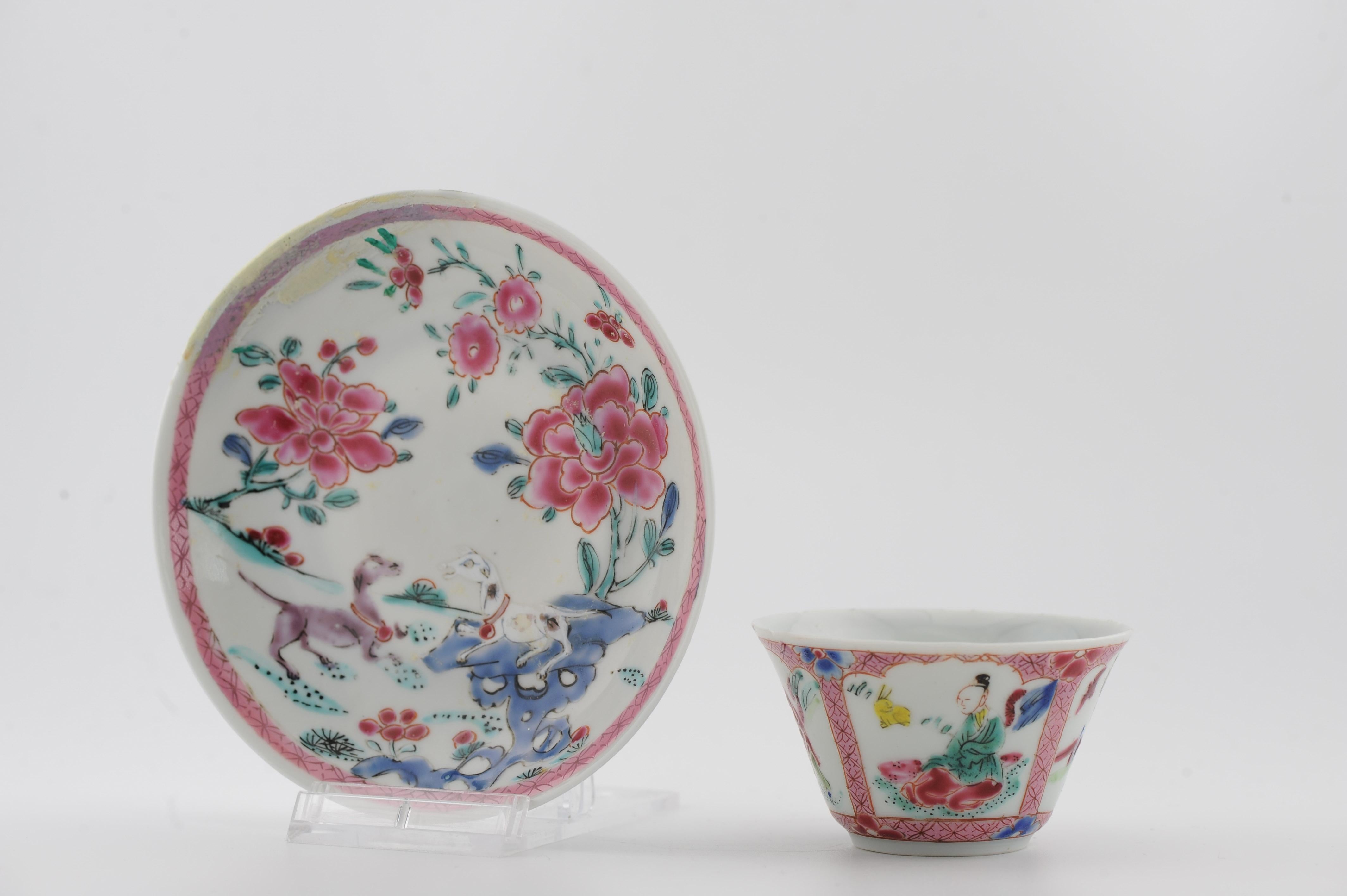 Bol en porcelaine chinoise antique du 18e siècle Yongzheng / Qianlong Fencai Chine en vente 4