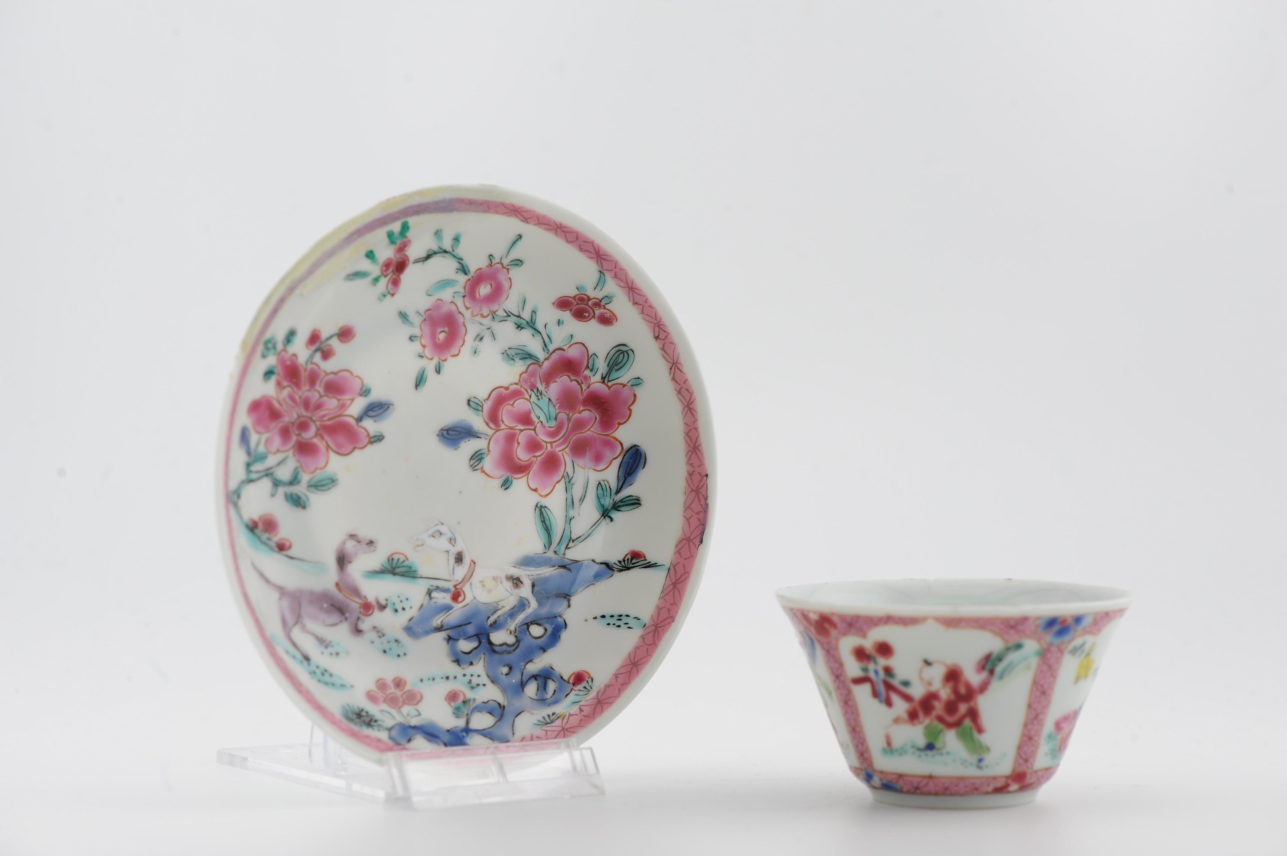 Bol en porcelaine chinoise antique du 18e siècle Yongzheng / Qianlong Fencai Chine en vente 1