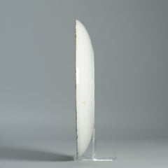 Antique 18th c Dutch Delft Earthenware Plate Delftware Based On Chinese Porcelai