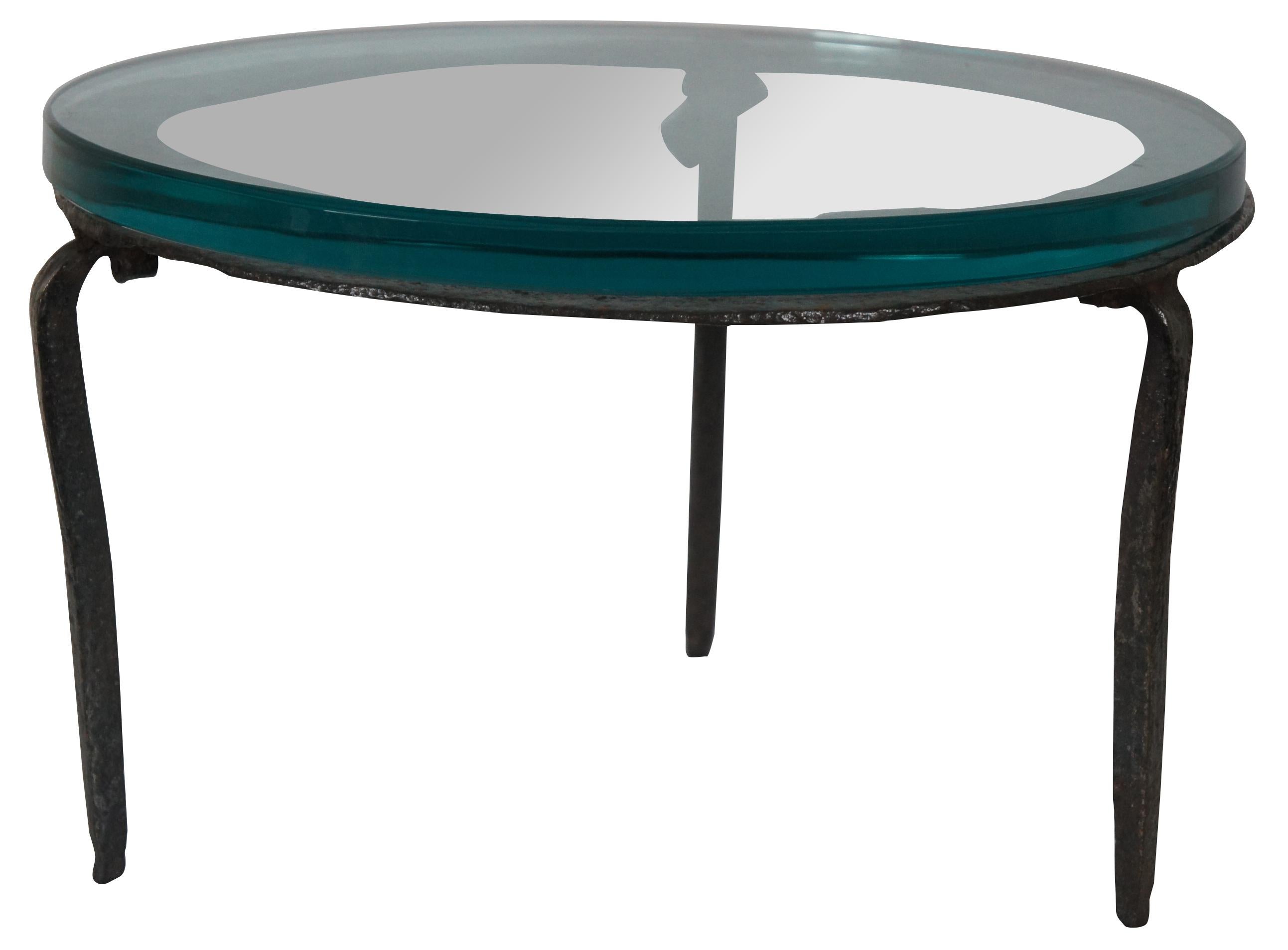 glass top plant table