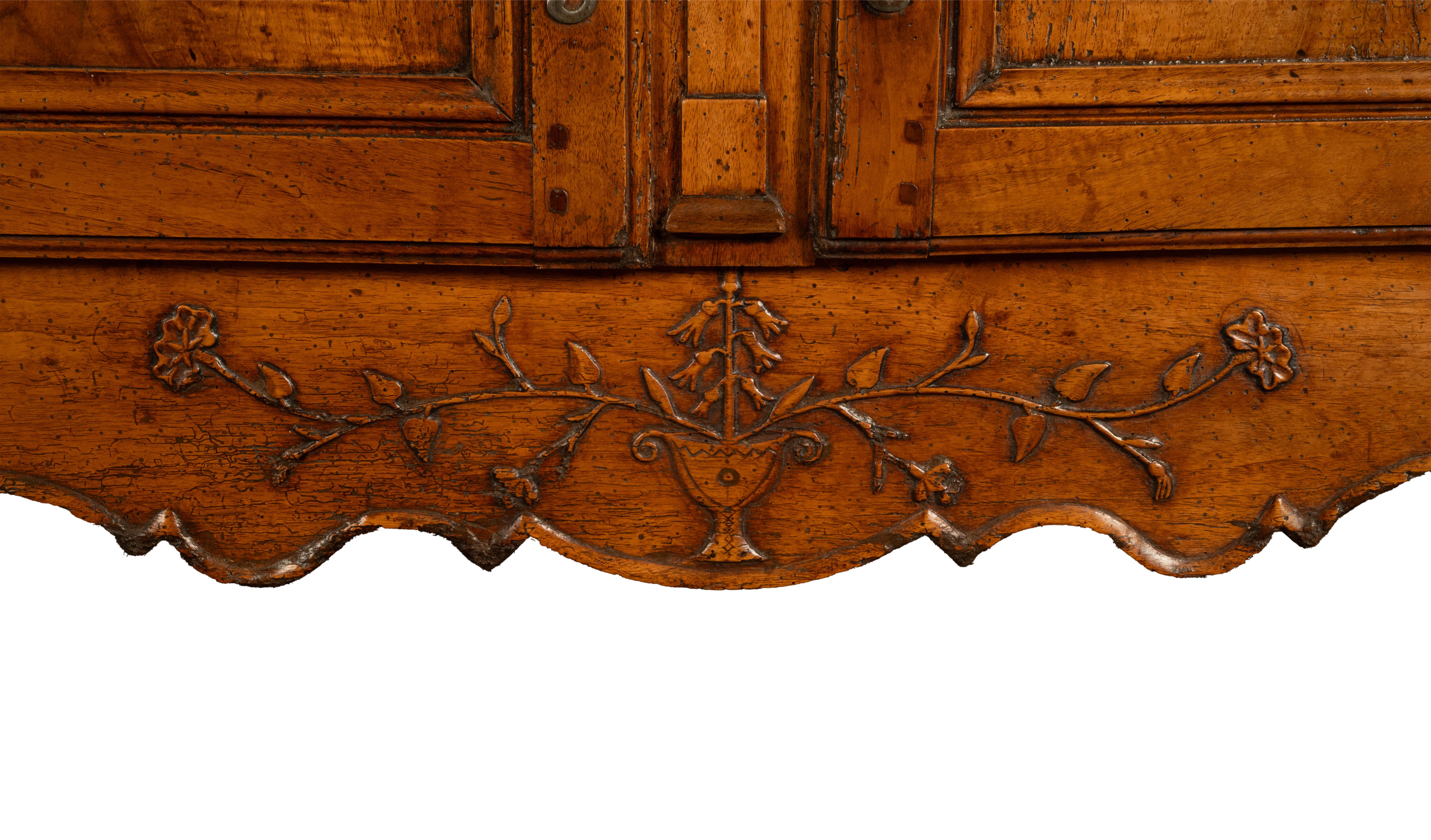 Antique 18th C French Provincial Louis XV Carved Walnut Sideboard Buffet 1780 For Sale 9