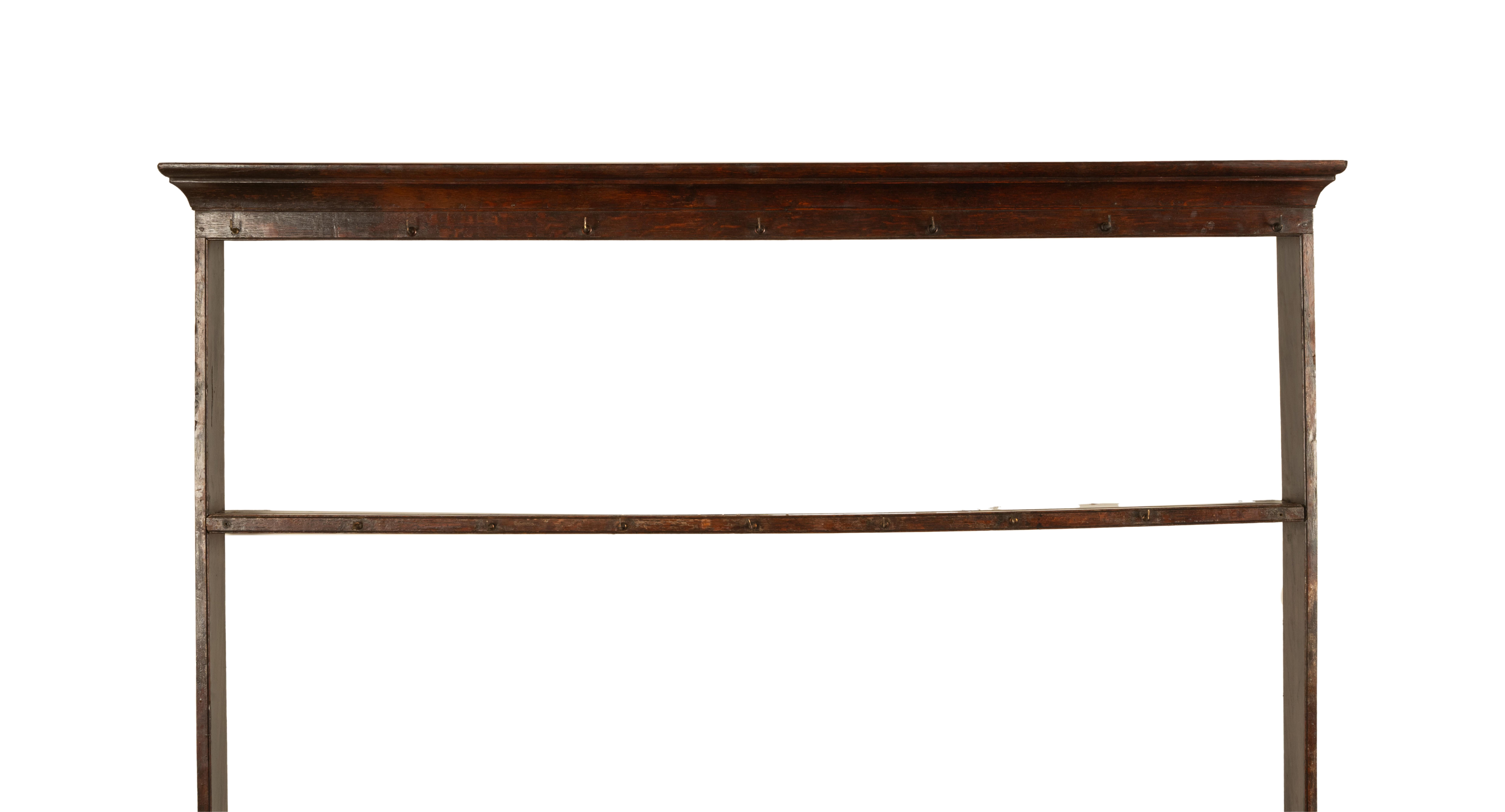 Antico cassettone in quercia del 18° secolo George III Country Welsh Plate Rack & Pot Board 1790 in vendita 3