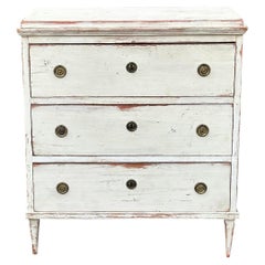 Antique 18th C Gustavian Swedish Empire Commode Chest of Drawers