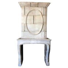 Antiquity 18th C. Hand Carnele Chimney Mantelpiece Surround (manteau de cheminée en pierre sculpté à la main)