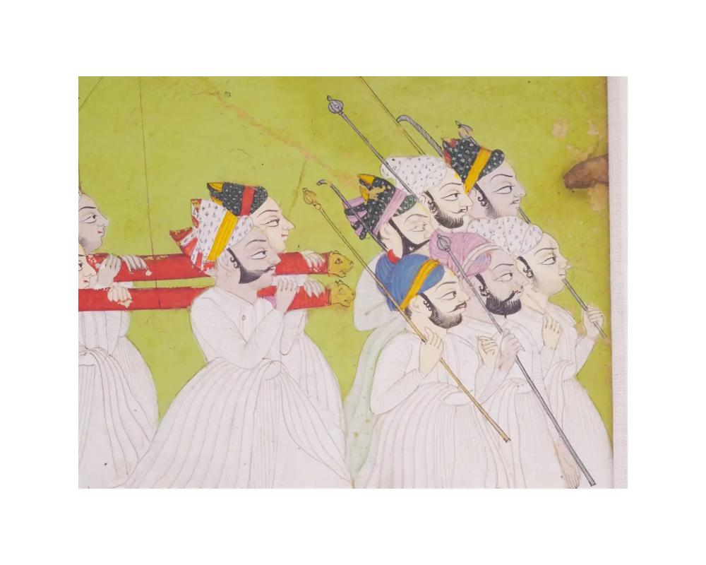 18th Century Antique 18Th C Indian Rajput Miniature Painting For Sale