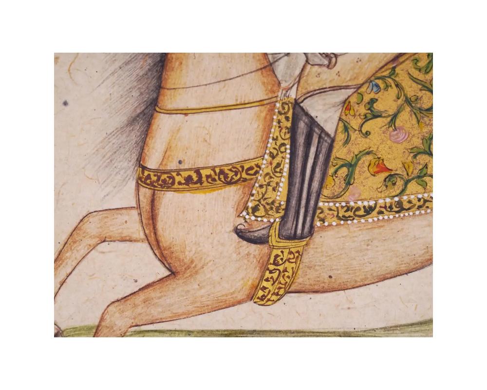 Antique 18Th C Indian Rajput Miniature Painting For Sale 1
