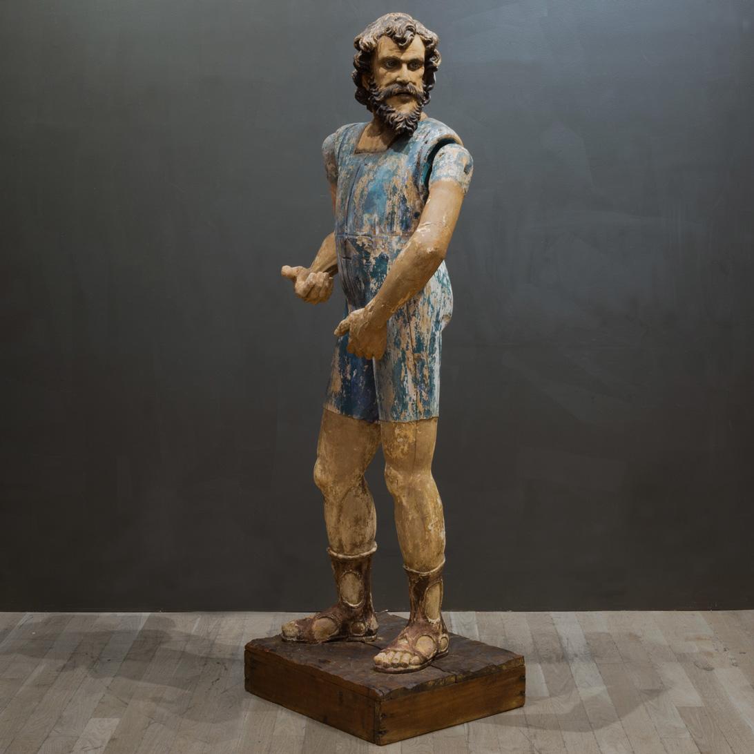 Wood Antique 18th c. Italian Armor Mannequin c.1700s