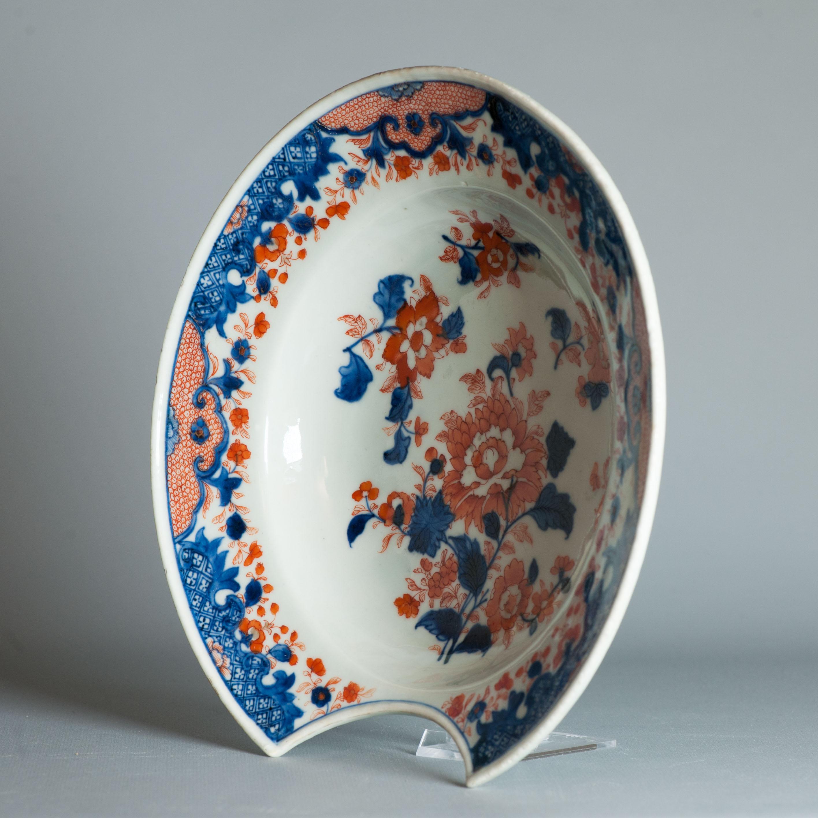 Antiker Kangxi Imari Barber Surgeon Basin Ca. 1710 China Porzellan Chinesisch, 18. Jahrhundert im Angebot 9