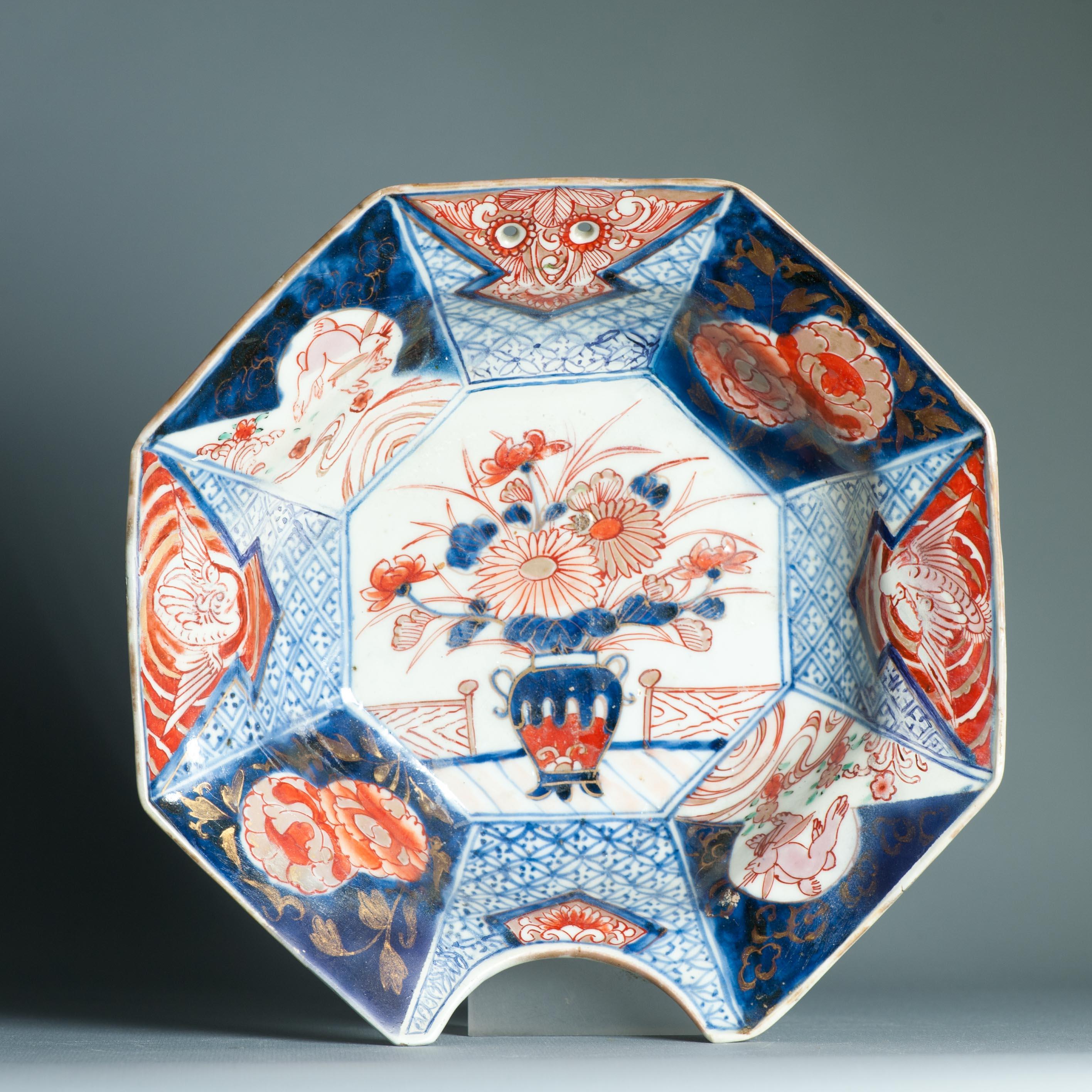 Antiguo 18 c Kangxi Imari Barbero Cirujano Lavabo Ca 1710 Japón Porcelana China en venta 3