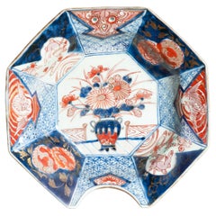 Antique 18th c Kangxi Imari Barber Surgeon Basin Ca 1710 Japan Porcelain Chinese